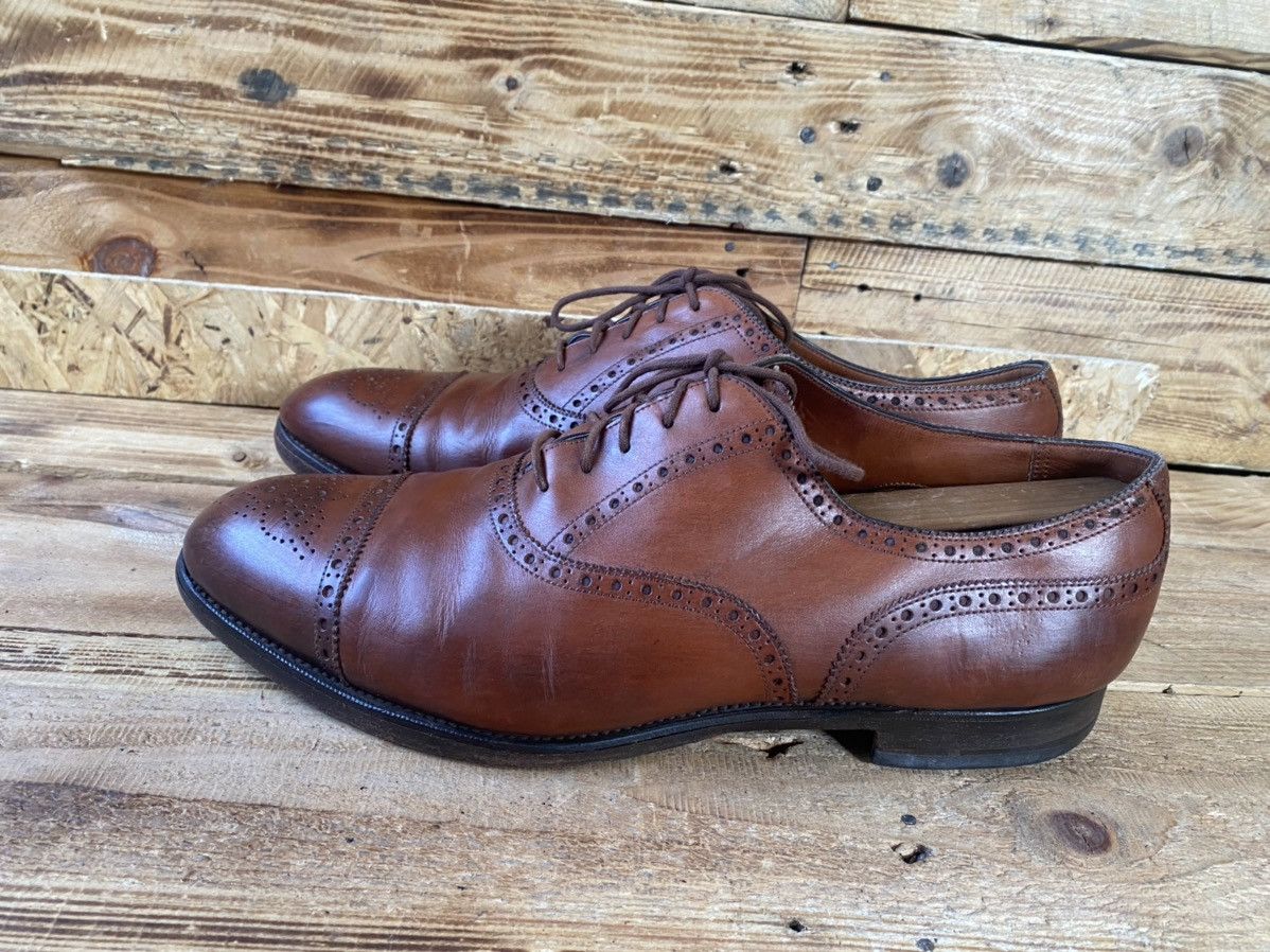 Edward Green Edward green captoe brown oxford leather shoes sz 11E Size US 11 / EU 44 - 4 Thumbnail