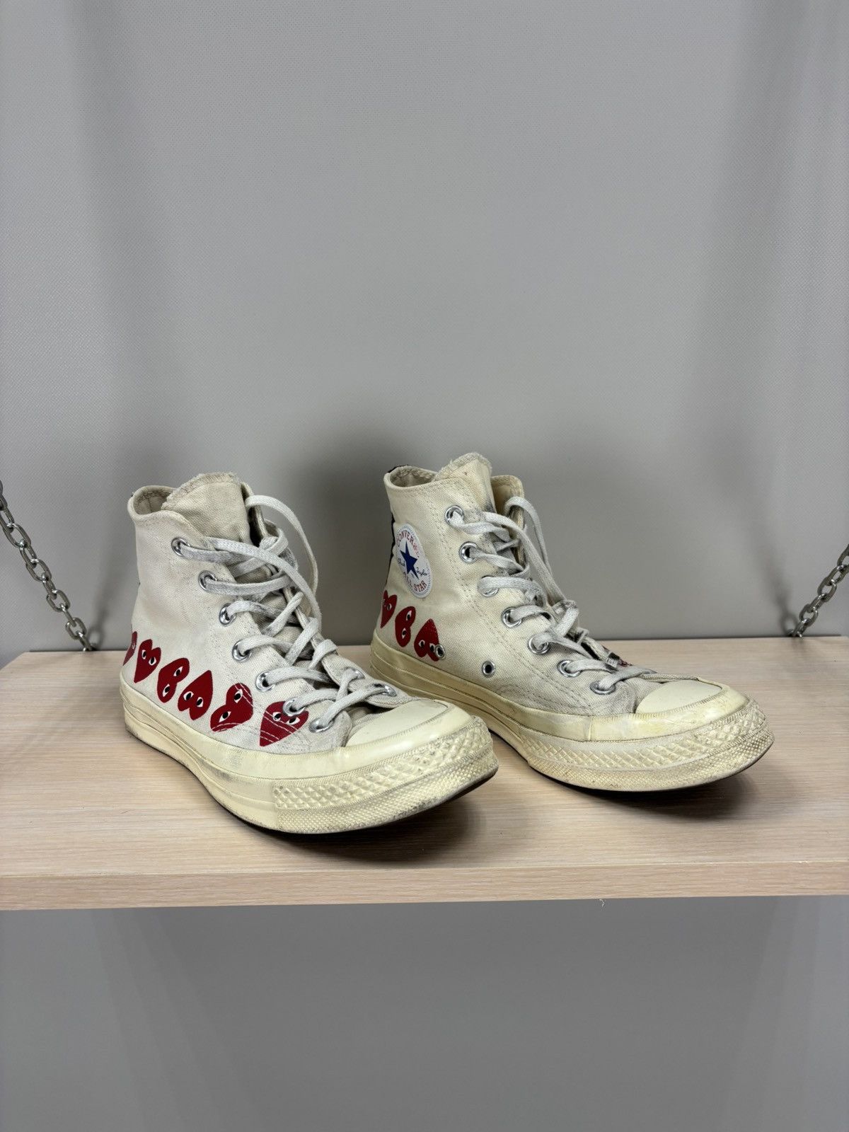 Comme des Garcons × Converse Womens sneakers Converse Play Comme des Garcons Size 37.5 Size US 7 / IT 37 - 2 Thumbnail