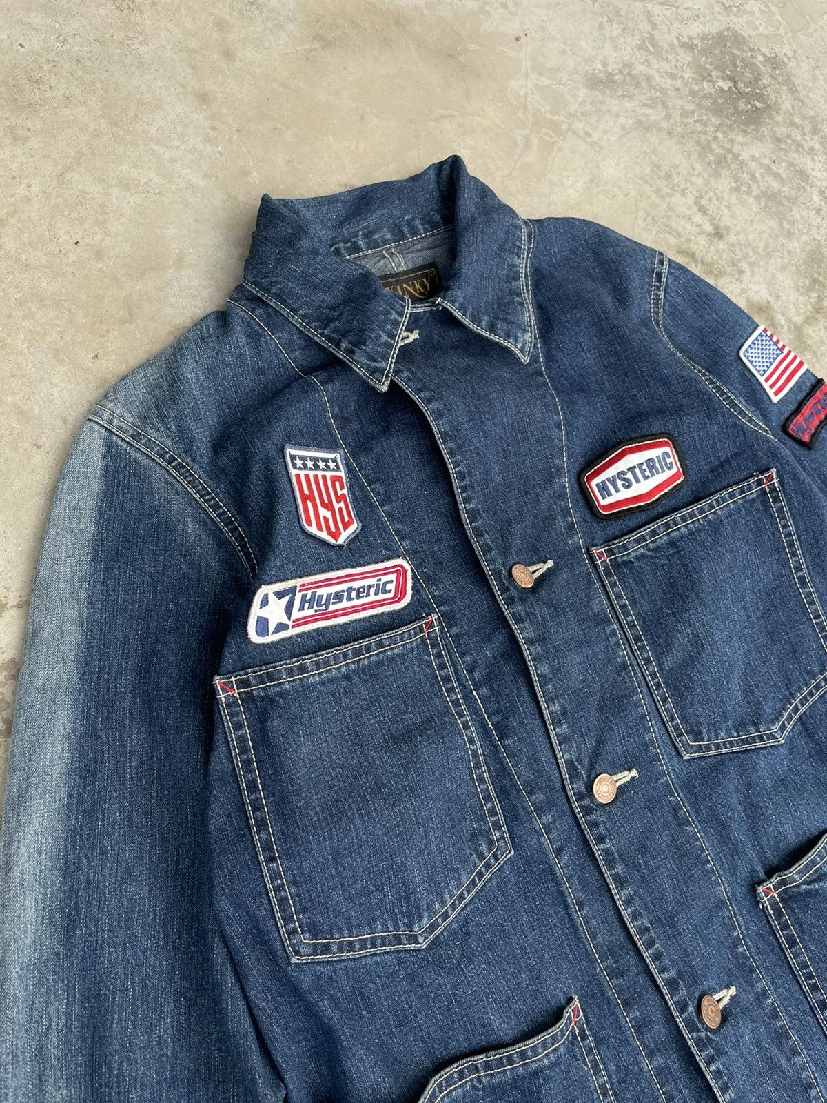Hysteric Glamour Vintage Hysteric Glamour Jeans Chore Jacket Denim Size US M / EU 48-50 / 2 - 4 Thumbnail