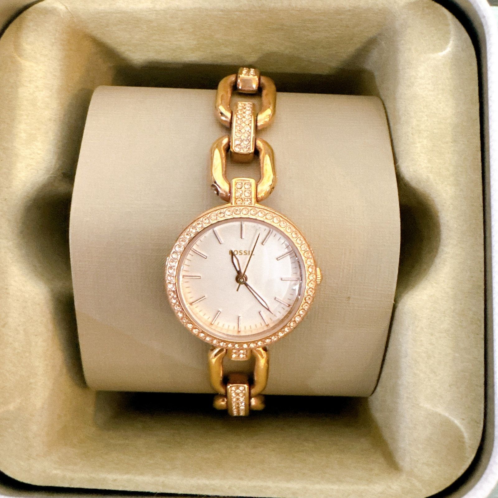 Fossil Fossil ES4123 Women's Rose Gold Stainless Steel Watch Size ONE SIZE - 1 Thumbnail