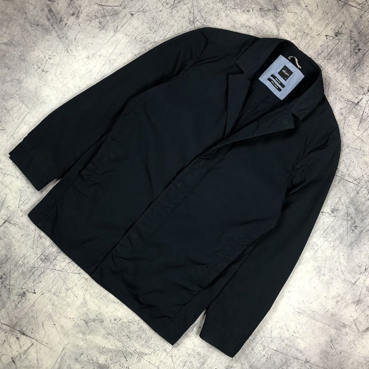 Albam Vintage Albam Nylon Ripstop Navy Casual Blazer Jacket chore Size US M / EU 48-50 / 2 - 8 Thumbnail