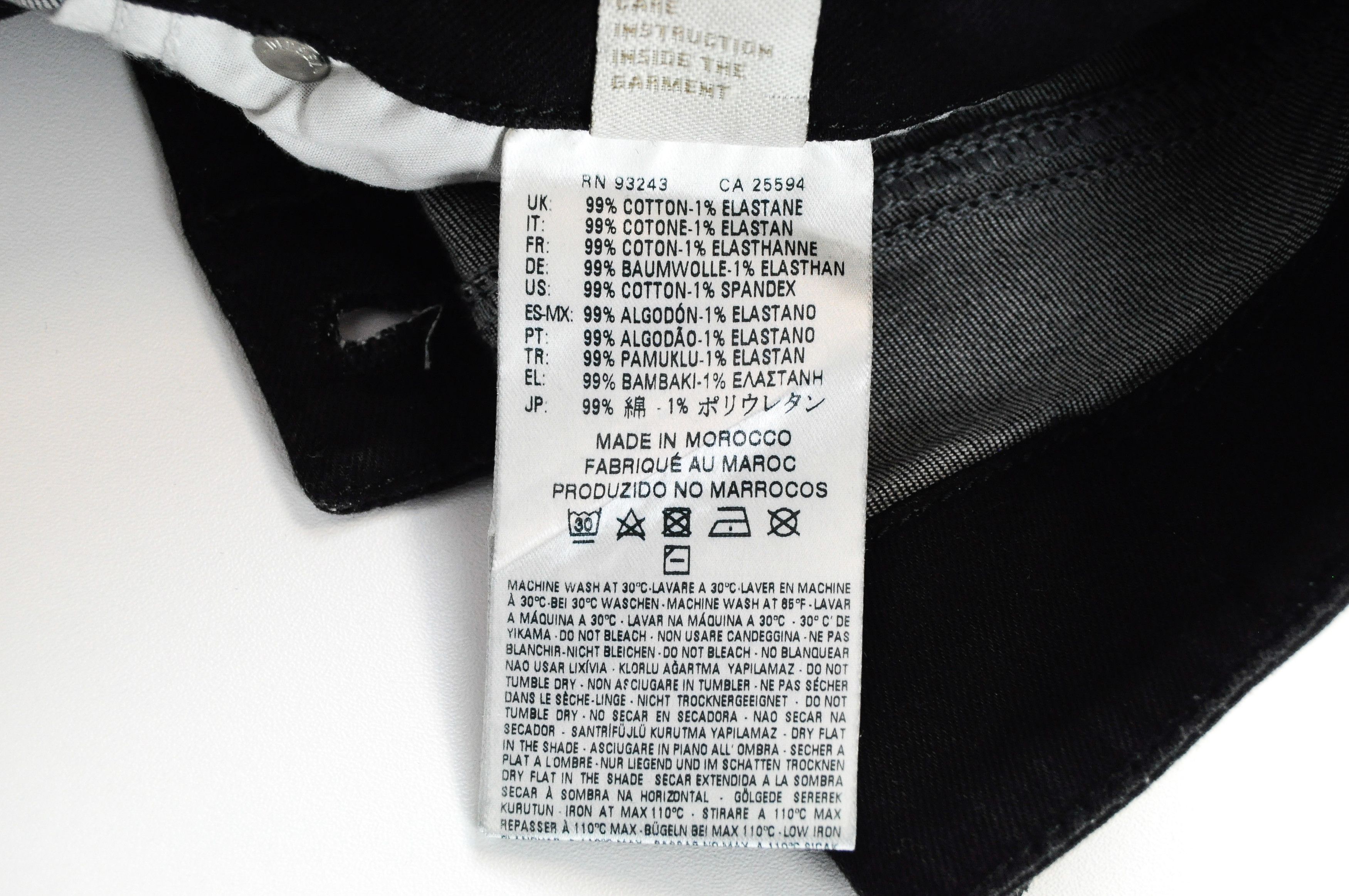Diesel GROUPEE 0R84A W23/L32 Low Waist Slim Black Jeans 54996 Size 23" - 8 Thumbnail