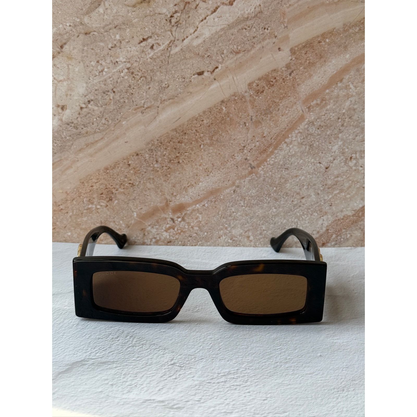 Gucci NEW Gucci GG1425S Havana Brown Marmont Sunglasses $535 Size ONE SIZE - 6 Thumbnail