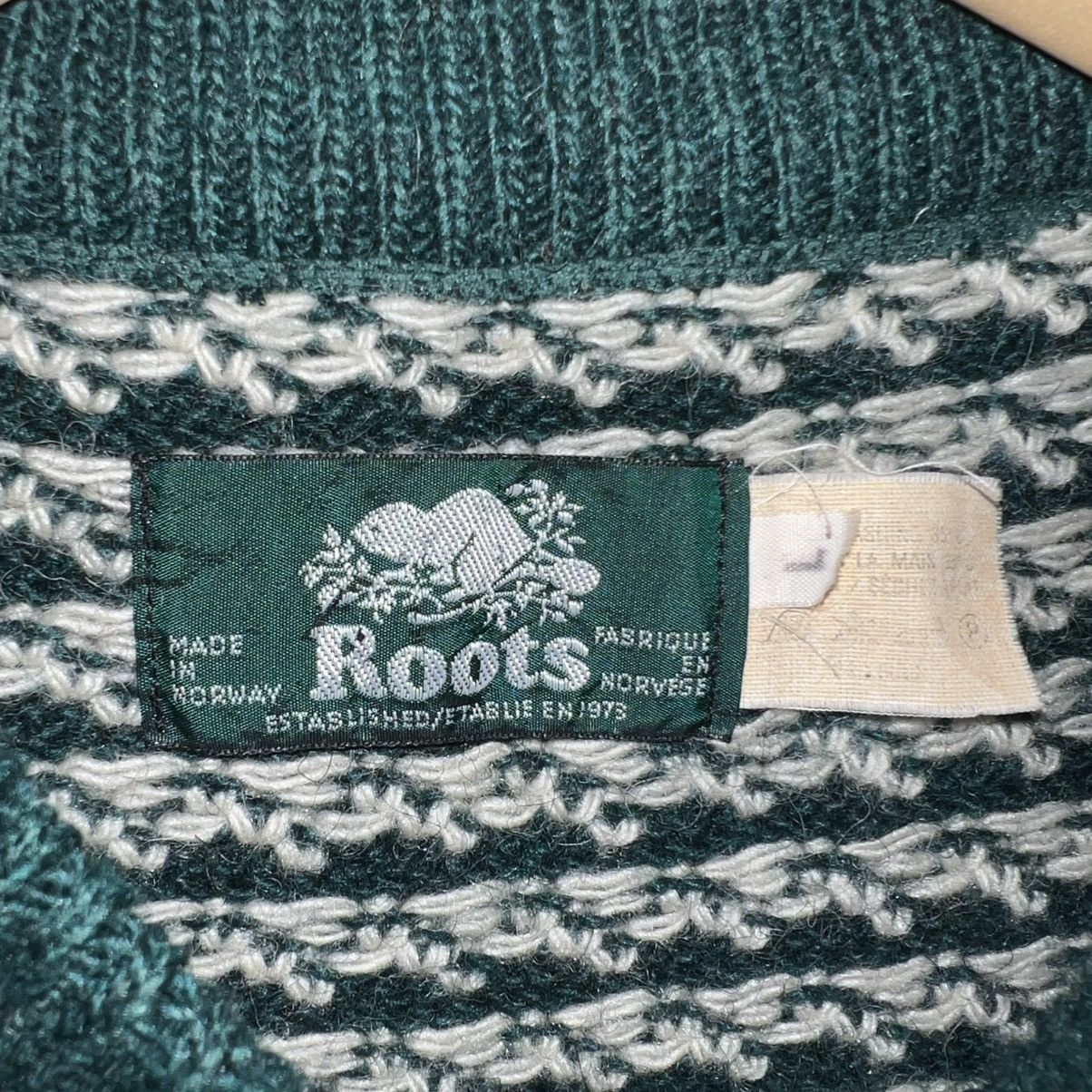 Roots VINTAGE 80s ROOTS NORWEGIAN WOOL BLEND KNIT SWEATER Size US L / EU 52-54 / 3 - 6 Thumbnail