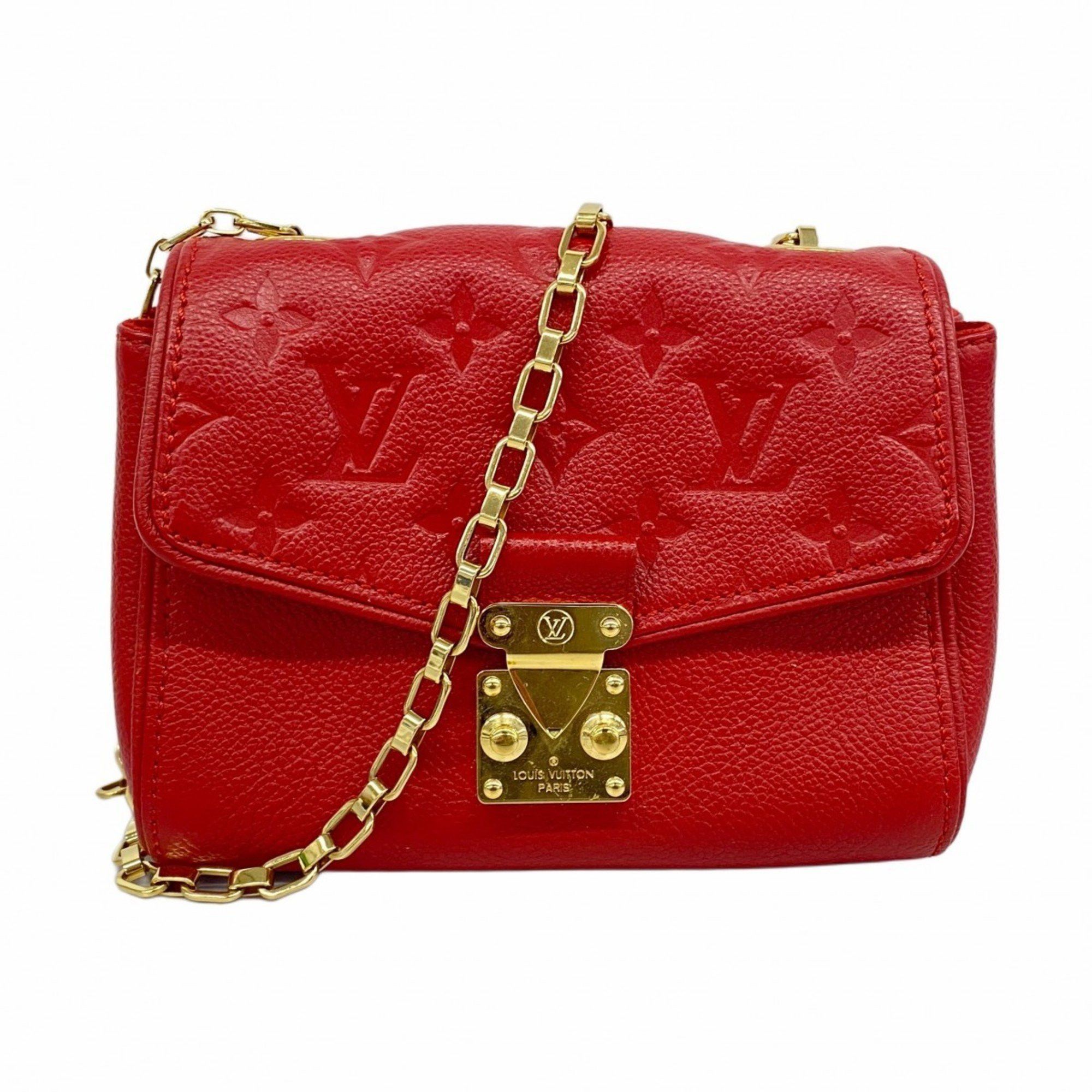 Louis Vuitton Shoulder Bag Monogram Empreinte Saint-Germain Bb M94553 Cerise Ladies, Women's