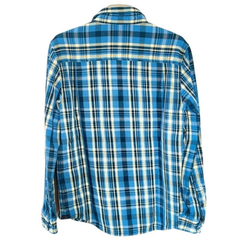 Outerknown Outerknown Blue Plaid Organic Cotton Flannel Shirt, Size L Size US L / EU 52-54 / 3 - 4 Thumbnail