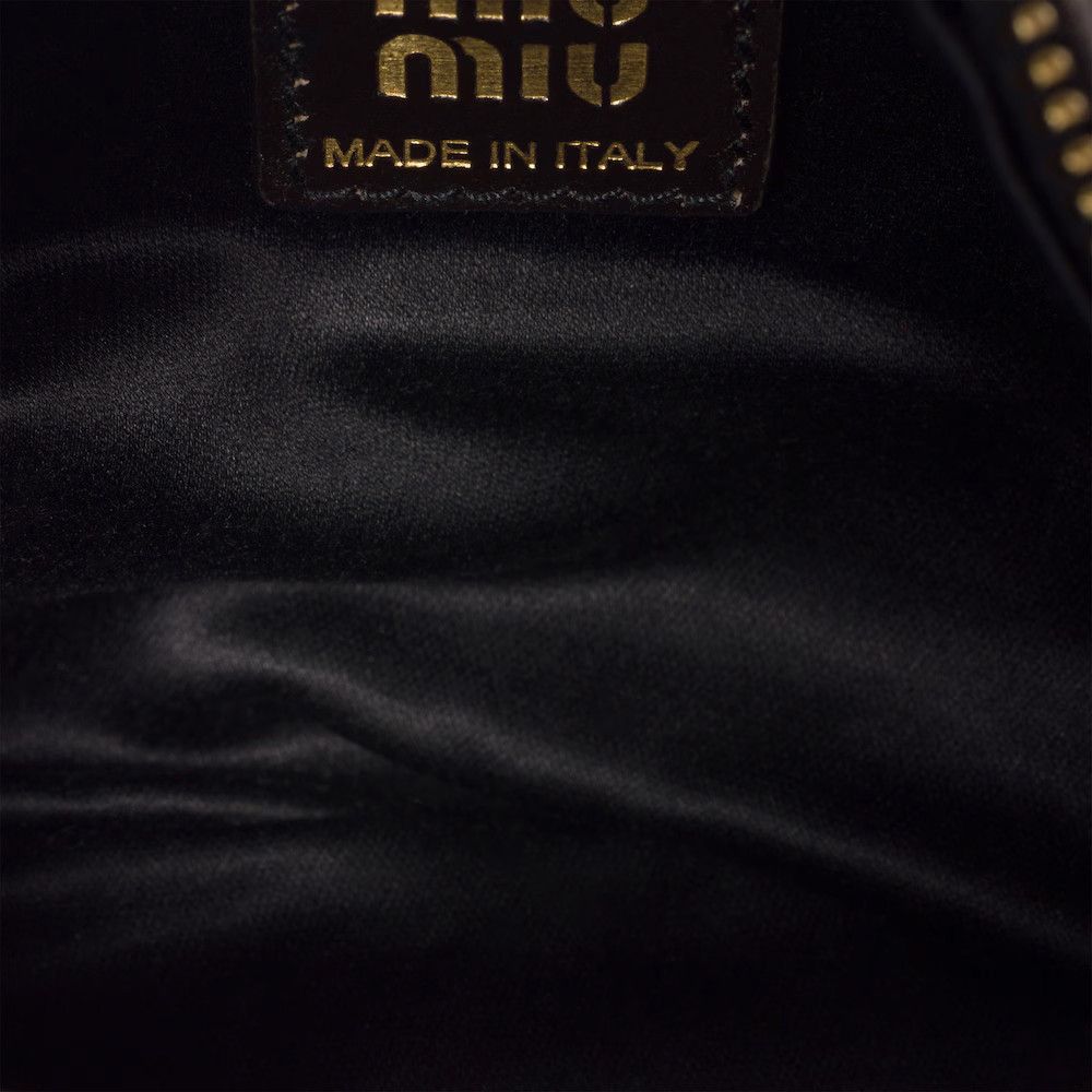 Miu Miu MIU MIU $2350 Coffee Nappa Leather Mini Top Handle Bag New & Size ONE SIZE - 4 Thumbnail