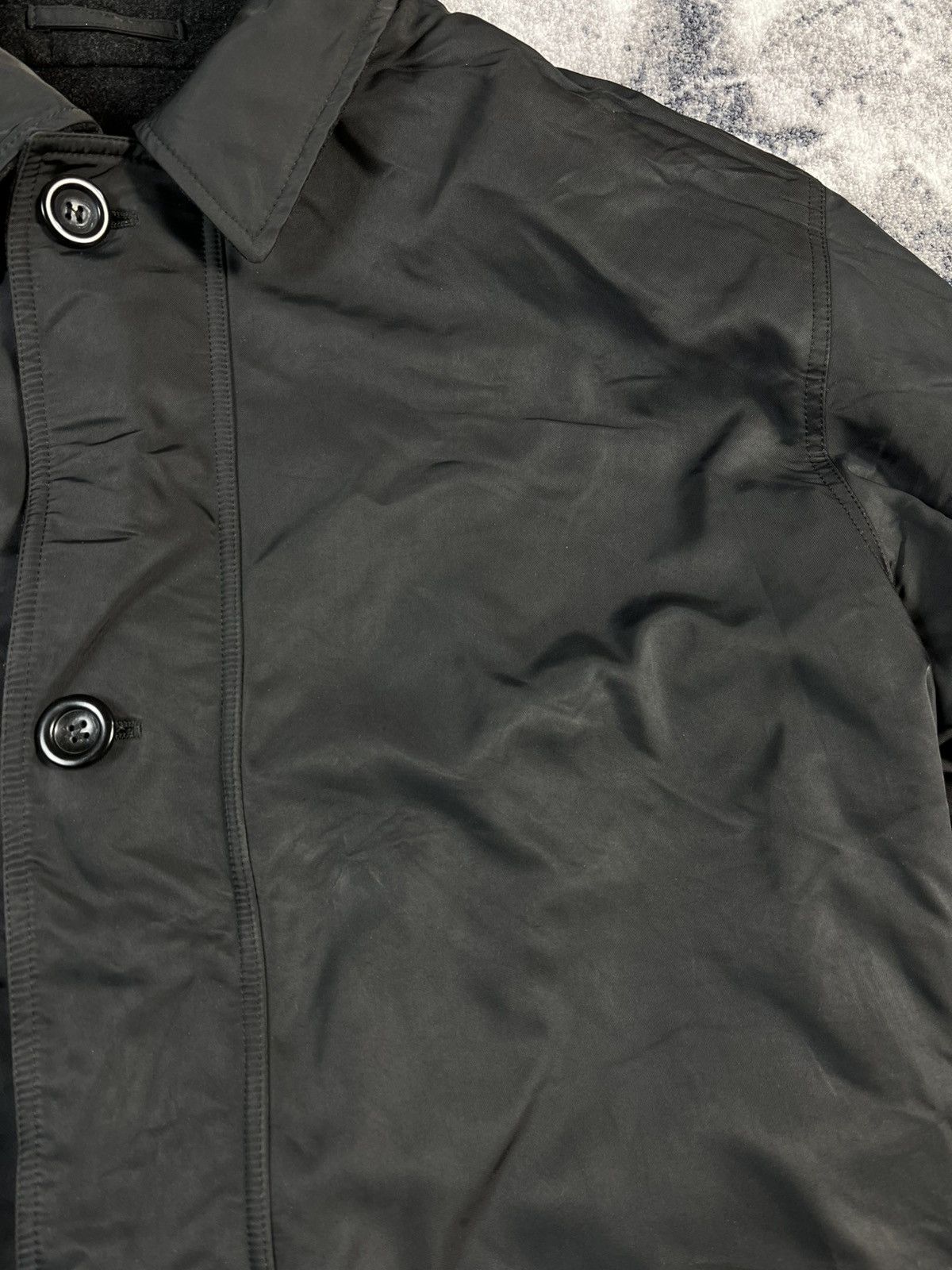 Valstar Reversible Wool Jacket Raincoat Side Italian Made Boxy Fit Size US L / EU 52-54 / 3 - 11 Thumbnail