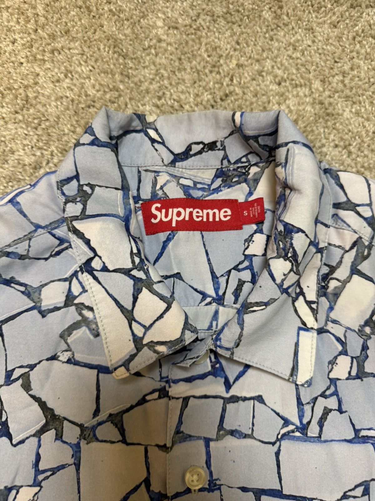 Supreme Supreme Mosaic Button-Up Shirt Size US S / EU 44-46 / 1 - 5 Thumbnail