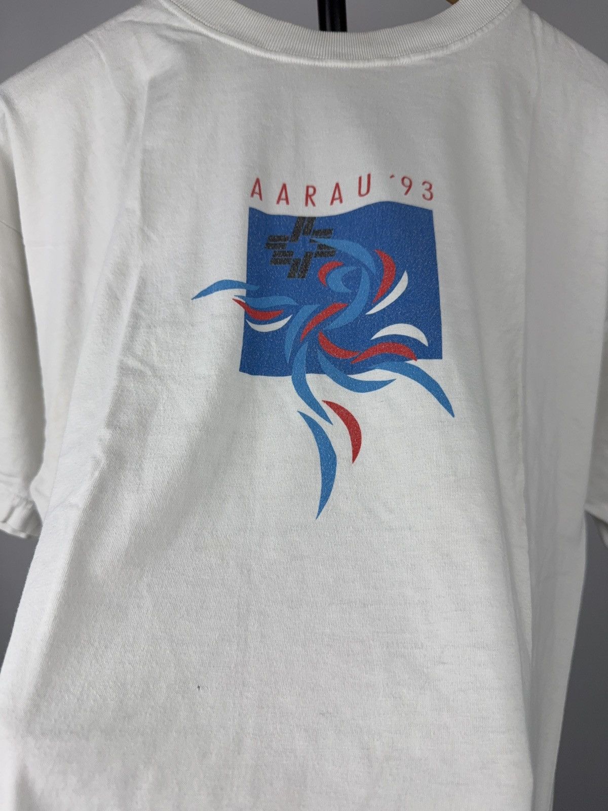 Vintage Vintage Aarau 1993 Swiss Concert Graphic T-Shirt Laurel Size US M / EU 48-50 / 2 - 5 Thumbnail