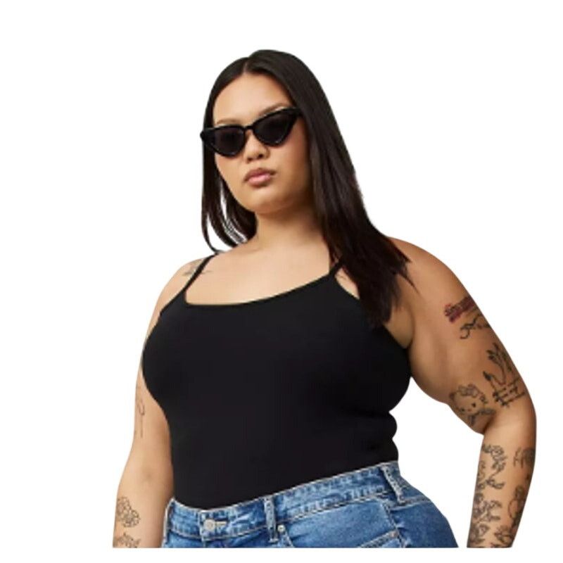 Torrid Torrid Foxy Cami Solid Black Womens Plus Size 1X Size XL / US 12-14 / IT 48-50 - 1 Thumbnail