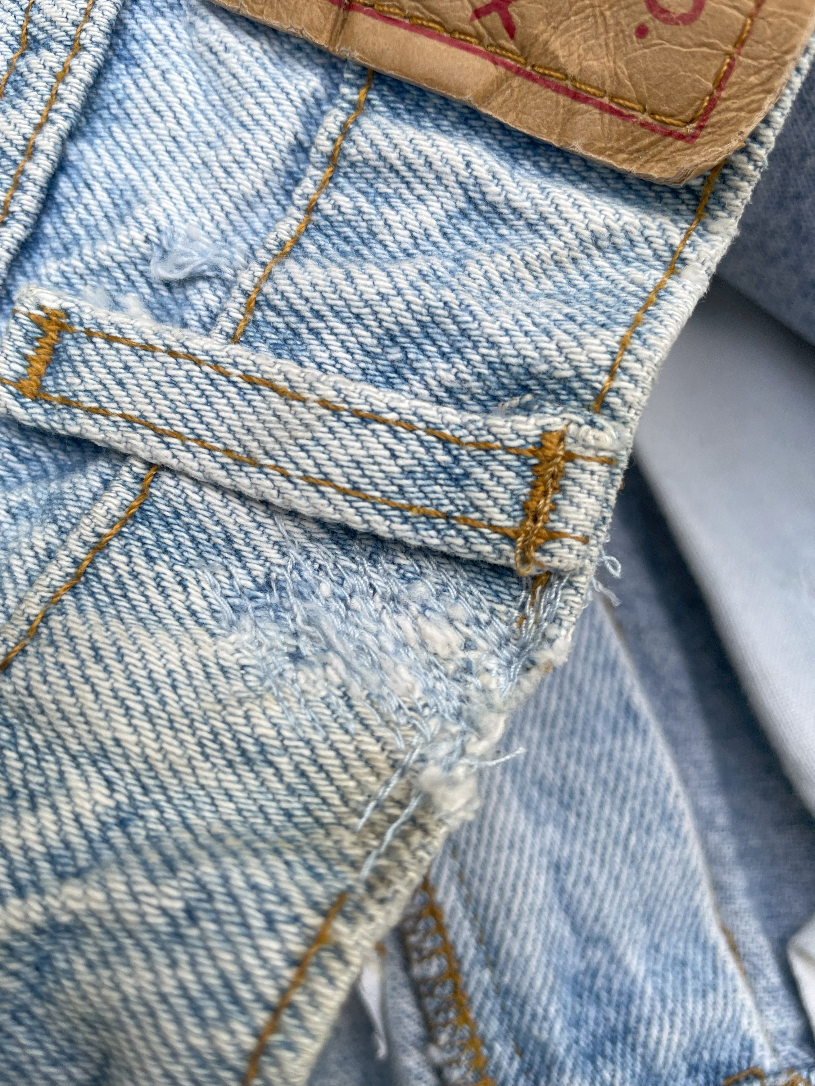 Levi's Vintage 1992 Levis 505 e Stone Wash Denim Size US 30 / EU 46 - 14 Thumbnail