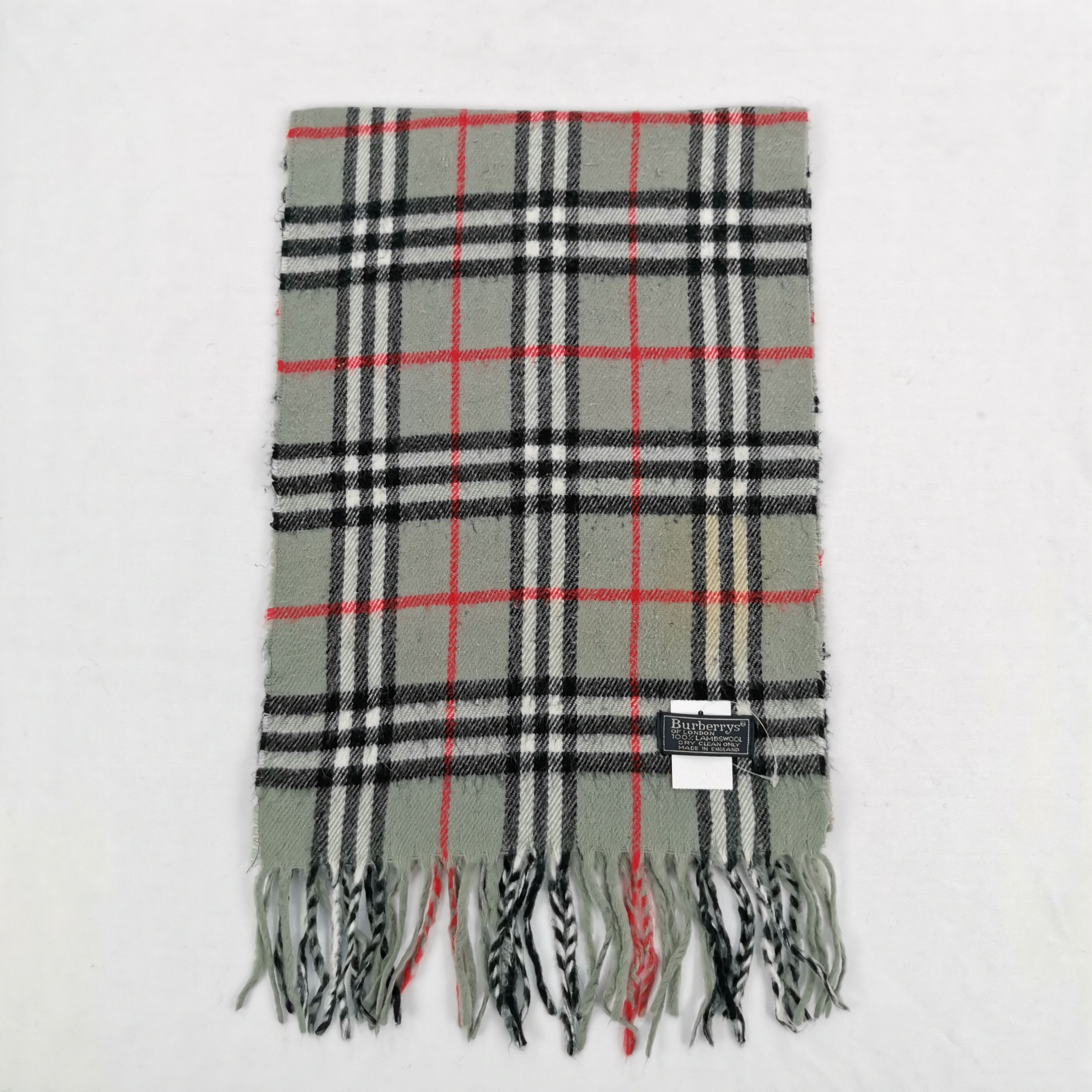 Burberry Vintage Burberry Scarf Muffler Wool Cashmere Scarves Size ONE SIZE - 2 Thumbnail