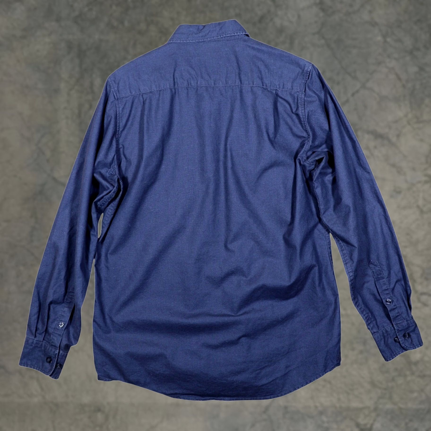 Vintage Martin Gordon Shirt Mens M Blue Long Sleeve Button Work Casual Size US M / EU 48-50 / 2 - 1 Thumbnail