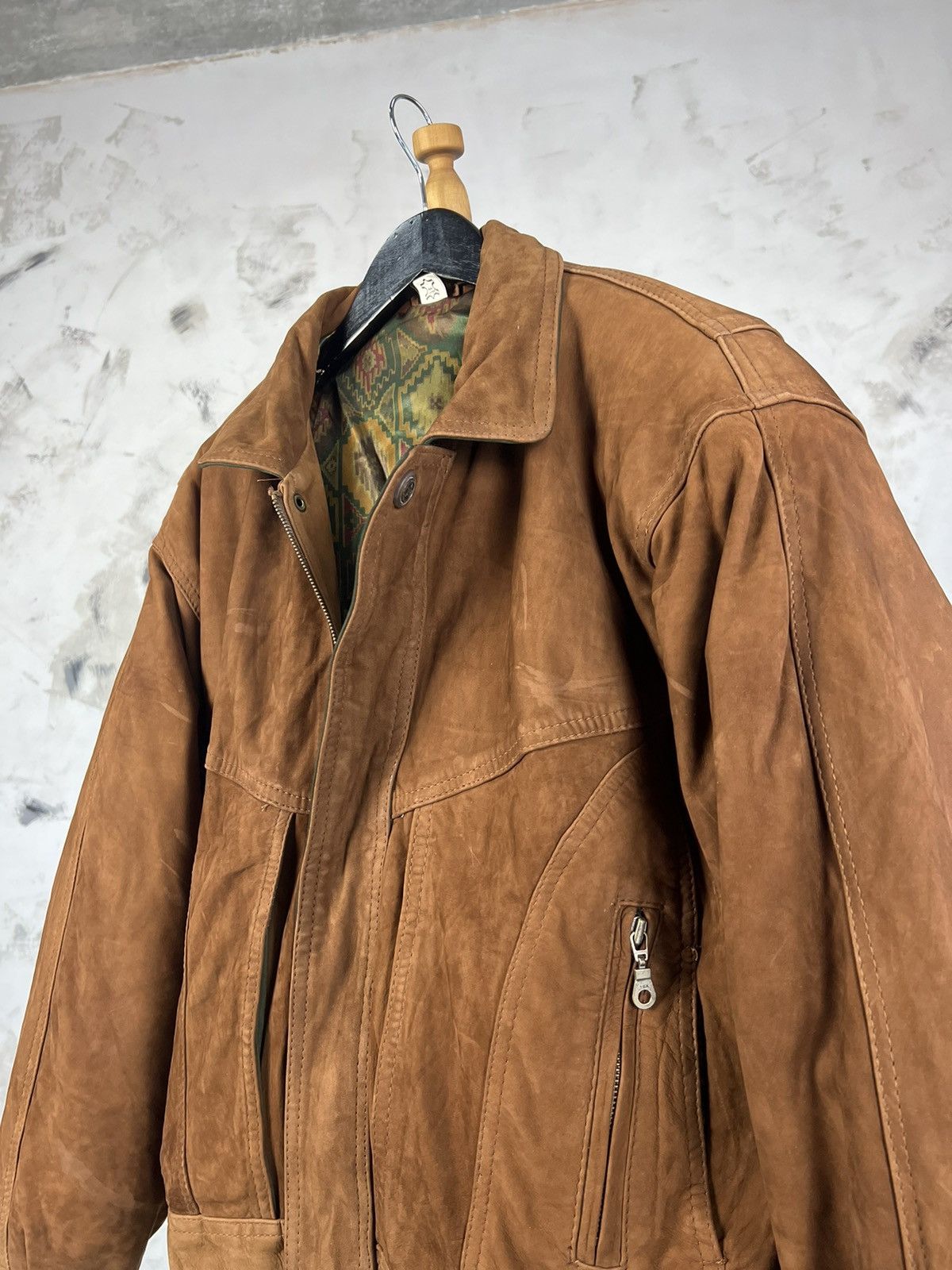 Leather Vintage Leather Bomber Jacket Size S - M Size US S / EU 44-46 / 1 - 2 Thumbnail