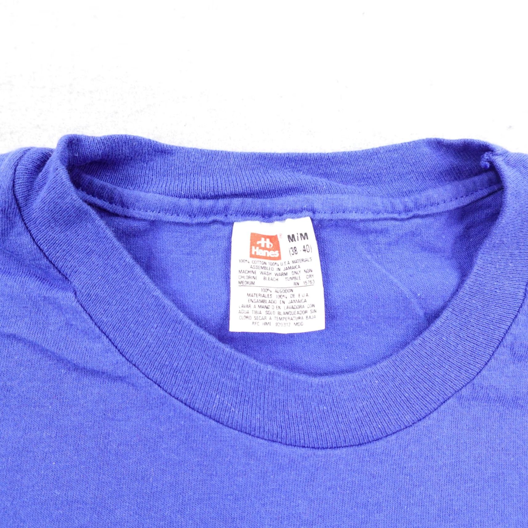 Hanes VINTAGE Honolulu Hawaii Shirt Mens M Blue 90s Shaka Graphic Print Shirt Size US M / EU 48-50 / 2 - 3 Thumbnail