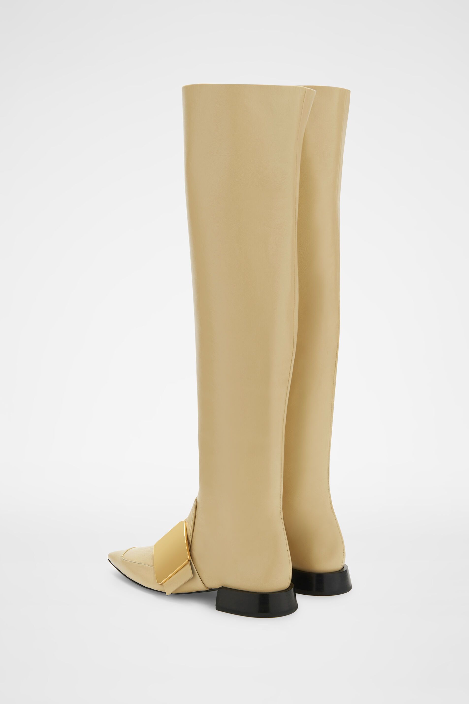 Jil Sander o1y1025 Boots in Beige Size US 5 / IT 35 - 3 Thumbnail