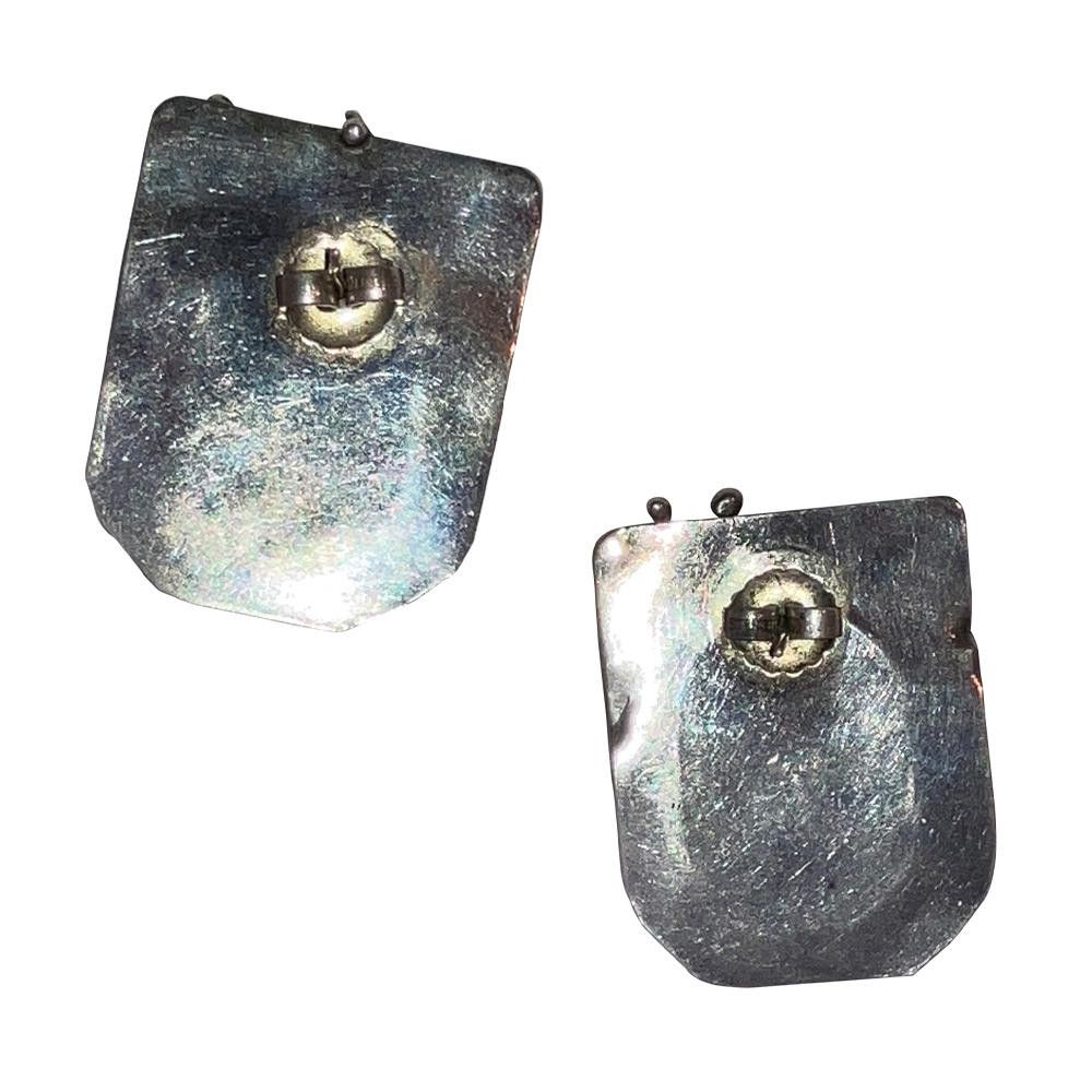 Designer Sterling Silver Abstract Butterscotch Amber Earrings Size ONE SIZE - 4 Thumbnail