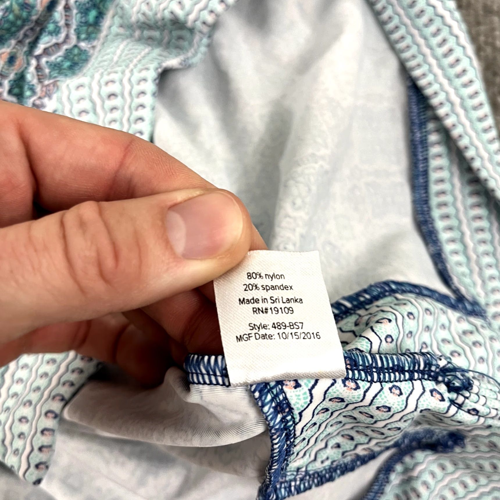 Vintage CABANA LIFE Top Womens Large Blue White Blouse 3/4 Sleeves Stretch Beach Preppy Size L / US 10 / IT 46 - 6 Thumbnail