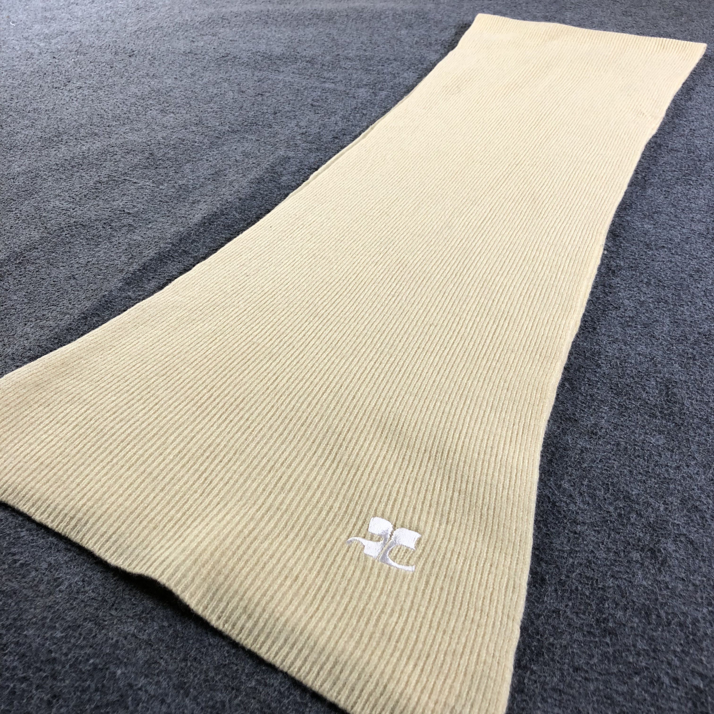 Courreges Courreges Wool Scarf Muffler V1986 Size ONE SIZE - 3 Thumbnail