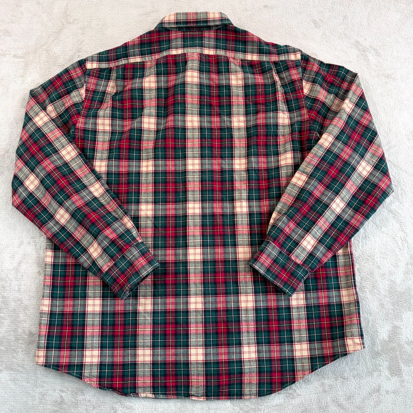 Polo Ralph Lauren VINTAGE Polo Ralph Lauren Classic Fit Flannel Shirt n Multi Lumberjack Plaid Flesh Pony Size US XXL / EU 58 / 5 - 5 Thumbnail