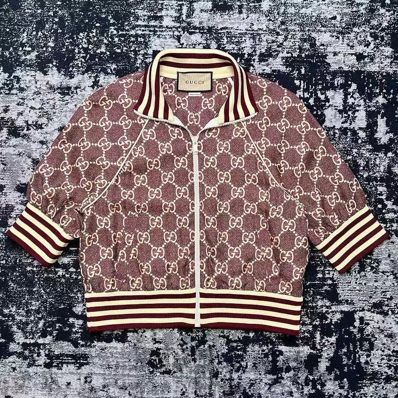 Gucci gucci double g print short sleeve jacket Size US XS / EU 42 / 0 - 7 Thumbnail