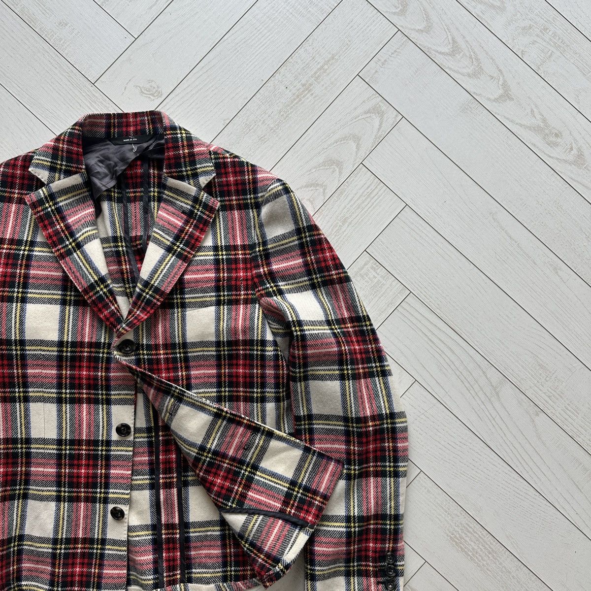 R13 R13 New York tartan wool blazer Tucked boyfriend USA luxury Size M / US 6-8 / IT 42-44 - 2 Thumbnail