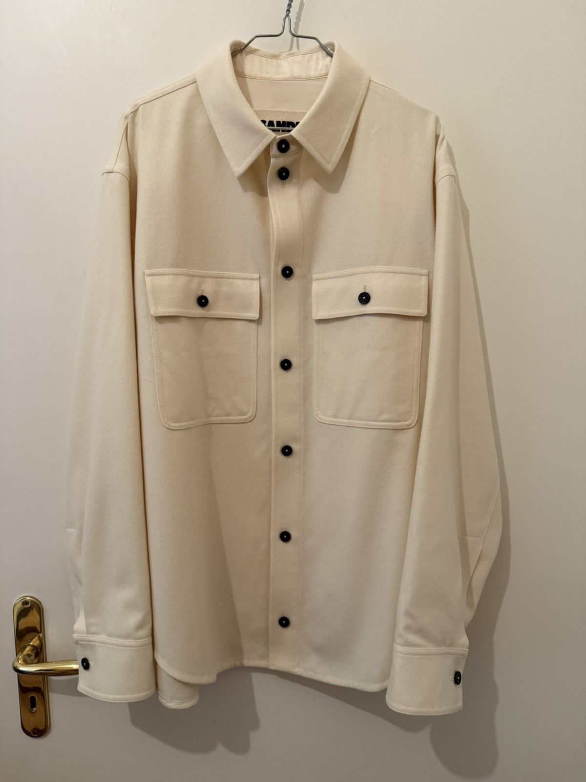 Jil Sander Jil Sander + Oversized Wool Shirt Size US M / EU 48-50 / 2 - 1 Thumbnail