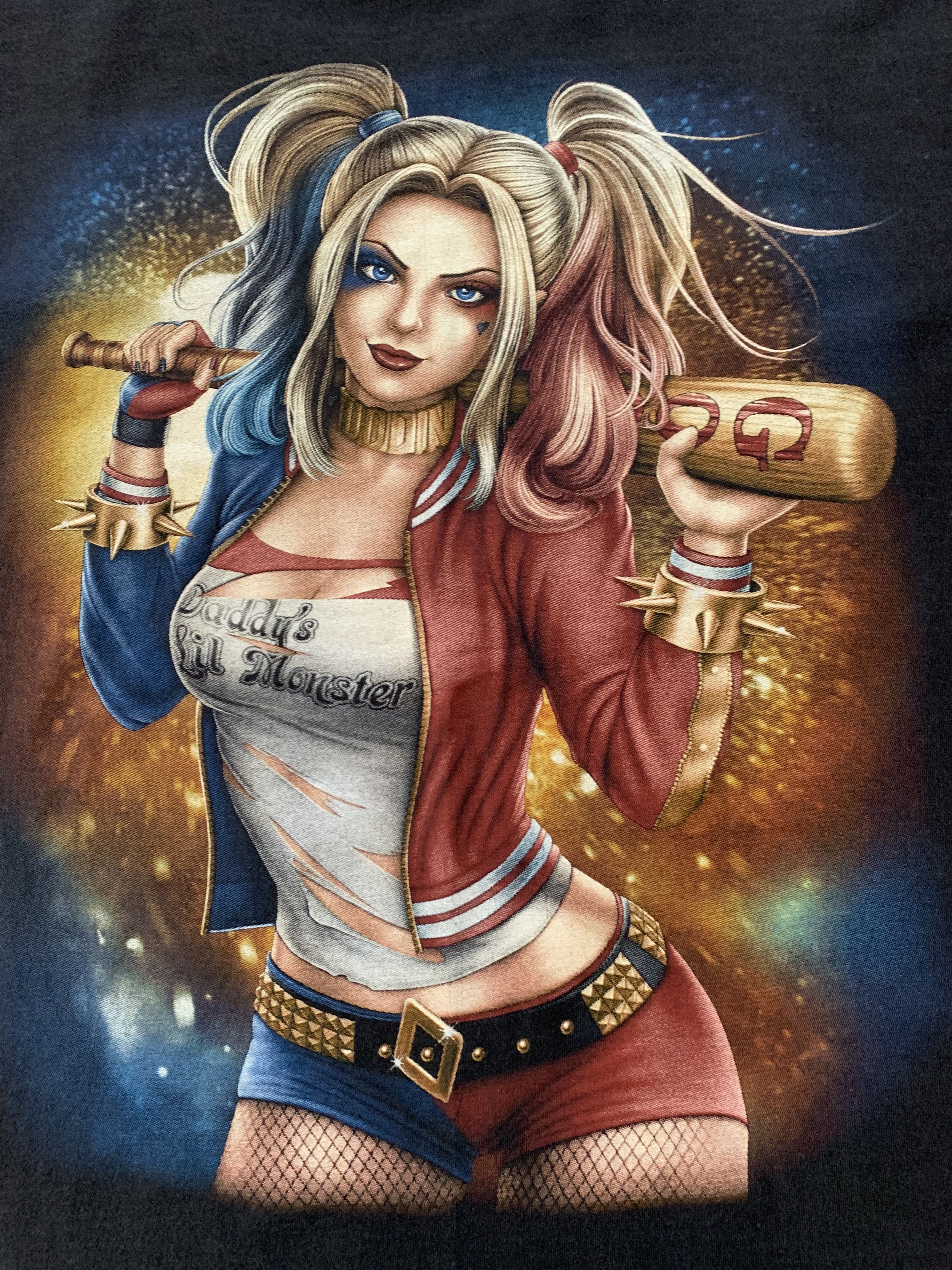 DC Comics Rare Vintage Harley Quinn Big Print T Shirt Size US L / EU 52-54 / 3 - 6 Thumbnail