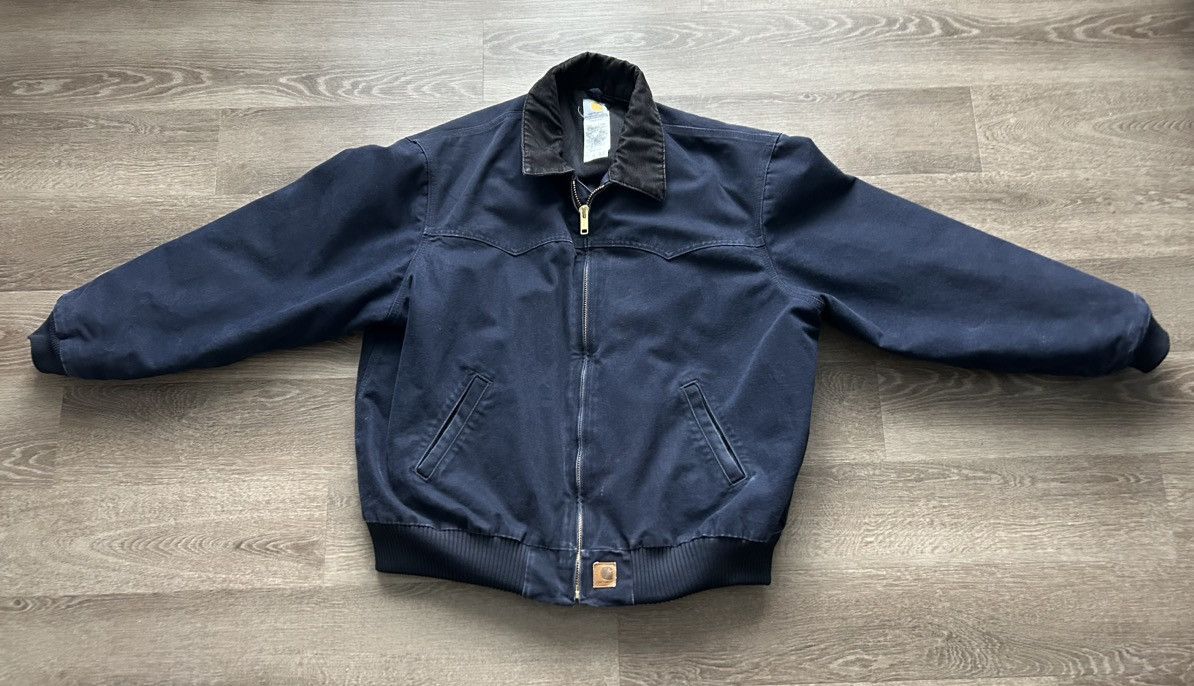 image of Vintage Santa Fe Carhartt Jacket (Navy Blue), Men's (Size 2XL)