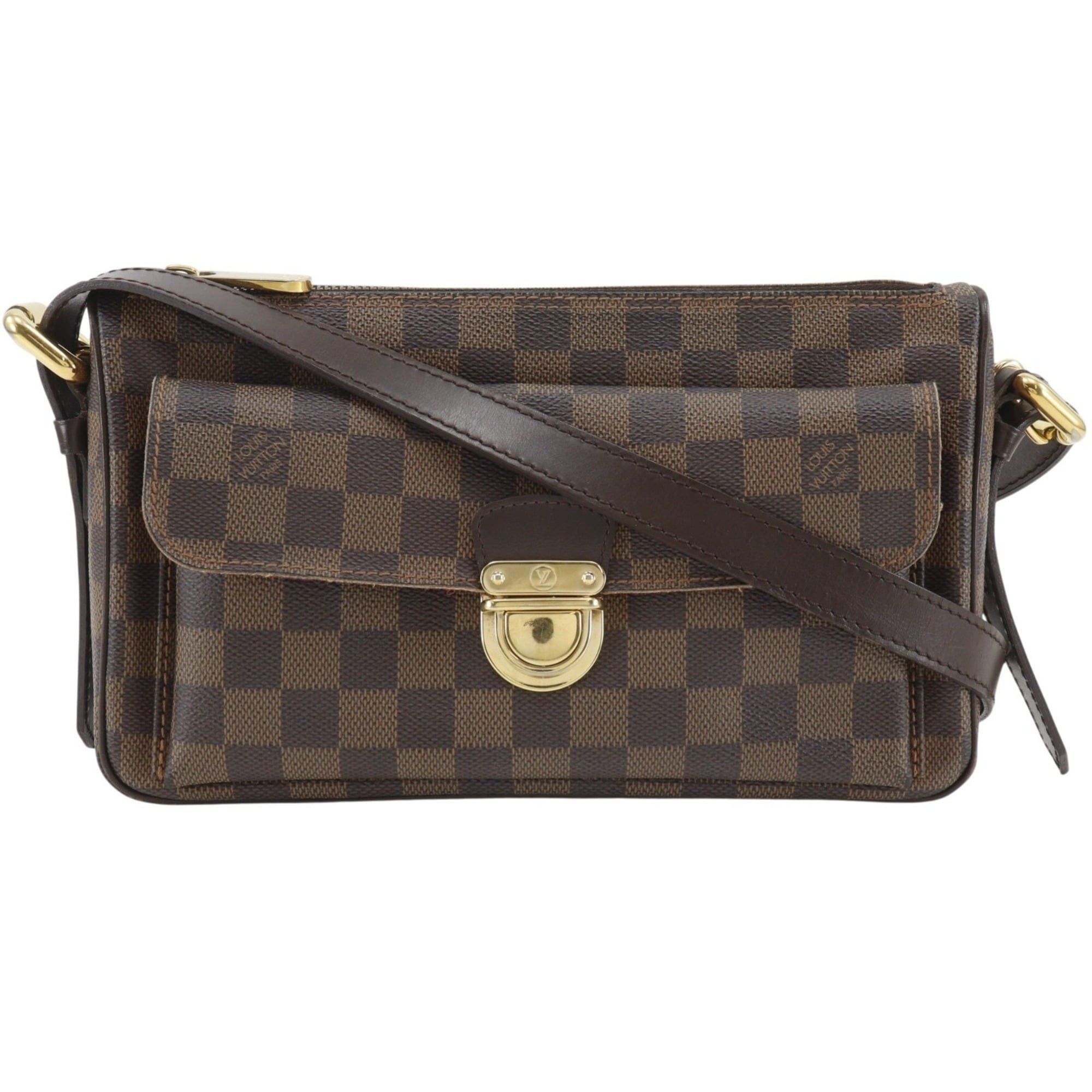 Louis Vuitton Louis Vuitton Ravello GM Shoulder Bag N60006 Damier Canvas 2007 Brown VI4077 Women's Size ONE SIZE - 1 Thumbnail