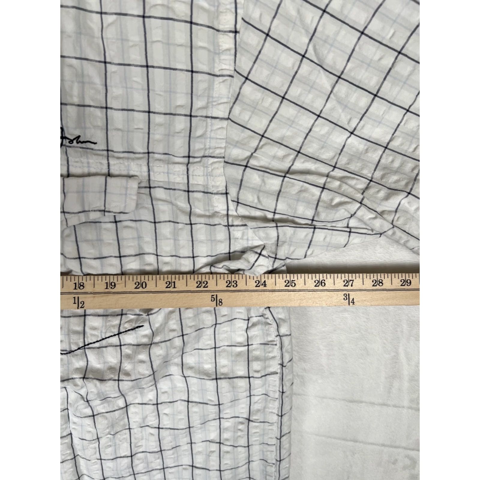 Sean John VINTAGE Sean John Short Sleeve Button Up Shirt 2XL White Plaid Y2K Hip Hop Mens Shirt Size US XXL / EU 58 / 5 - 4 Thumbnail