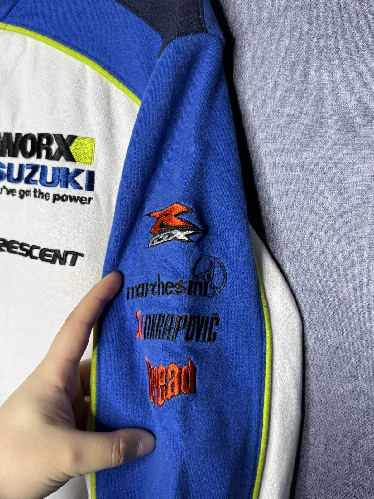Vintage Vintage Suzuki Workx Racing Motorex Full Zip Jacket Nascar Size US L / EU 52-54 / 3 - 5 Thumbnail