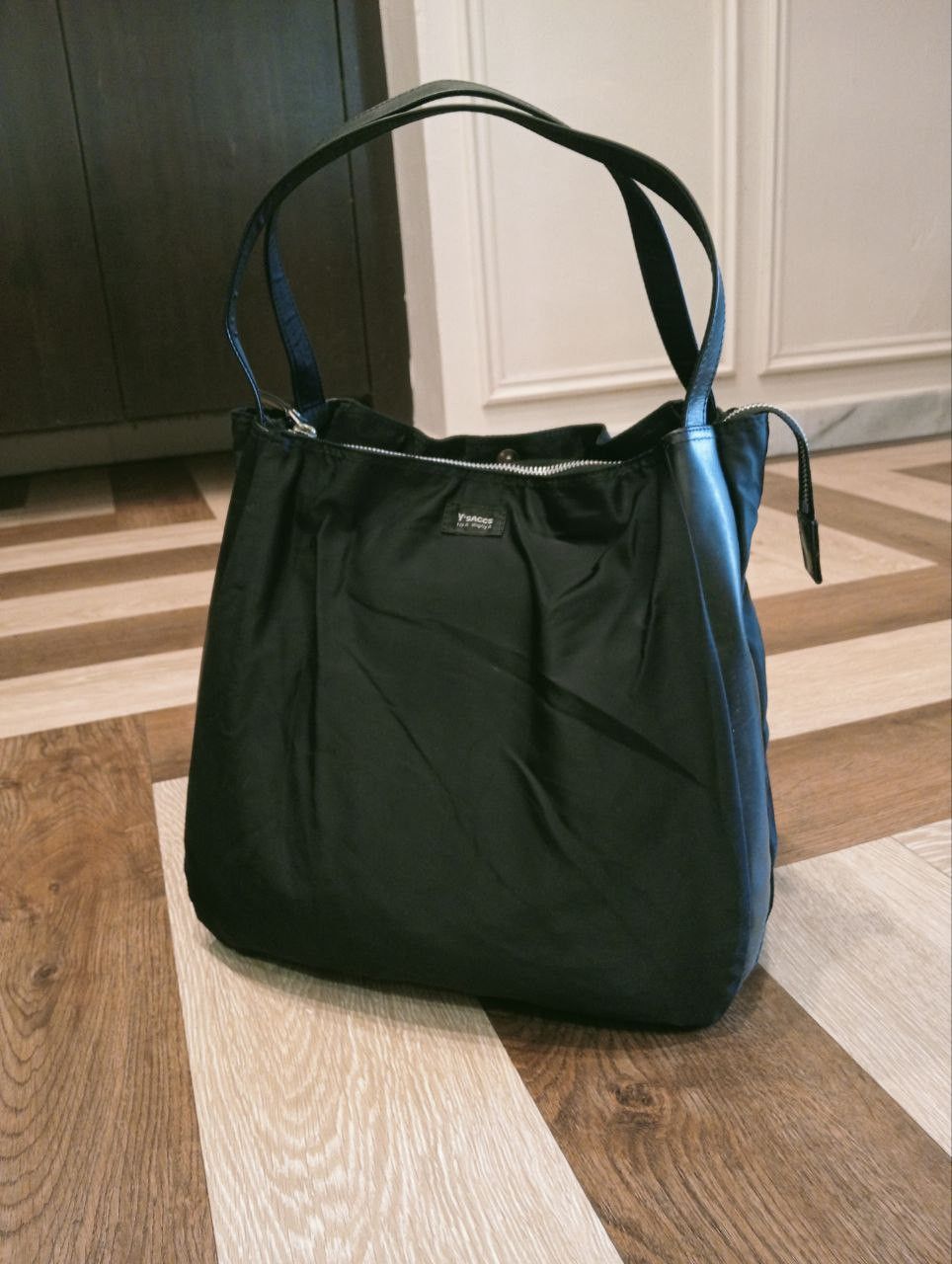 Yohji Yamamoto YOHJI YAMAMOTO Y'SACCS LEATHER + CANVAS TOTE BAG Size ONE SIZE - 3 Thumbnail