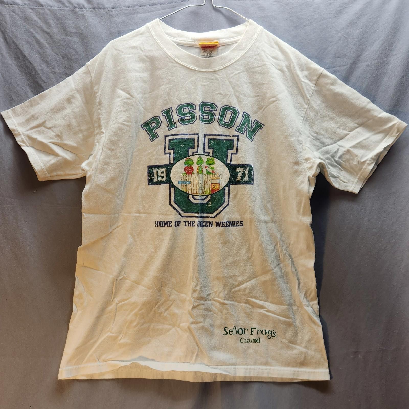 Designer Vintage Senor Frogs Pisson U Tshirt Size Large Size US L / EU 52-54 / 3 - 1 Thumbnail