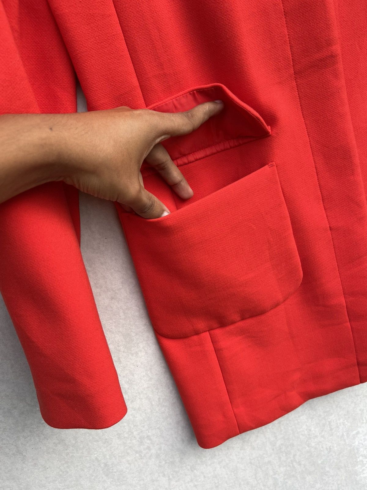 Uniqlo Uniqlo women's Collarless Single-brested Red Coat Size M / US 6-8 / IT 42-44 - 7 Thumbnail