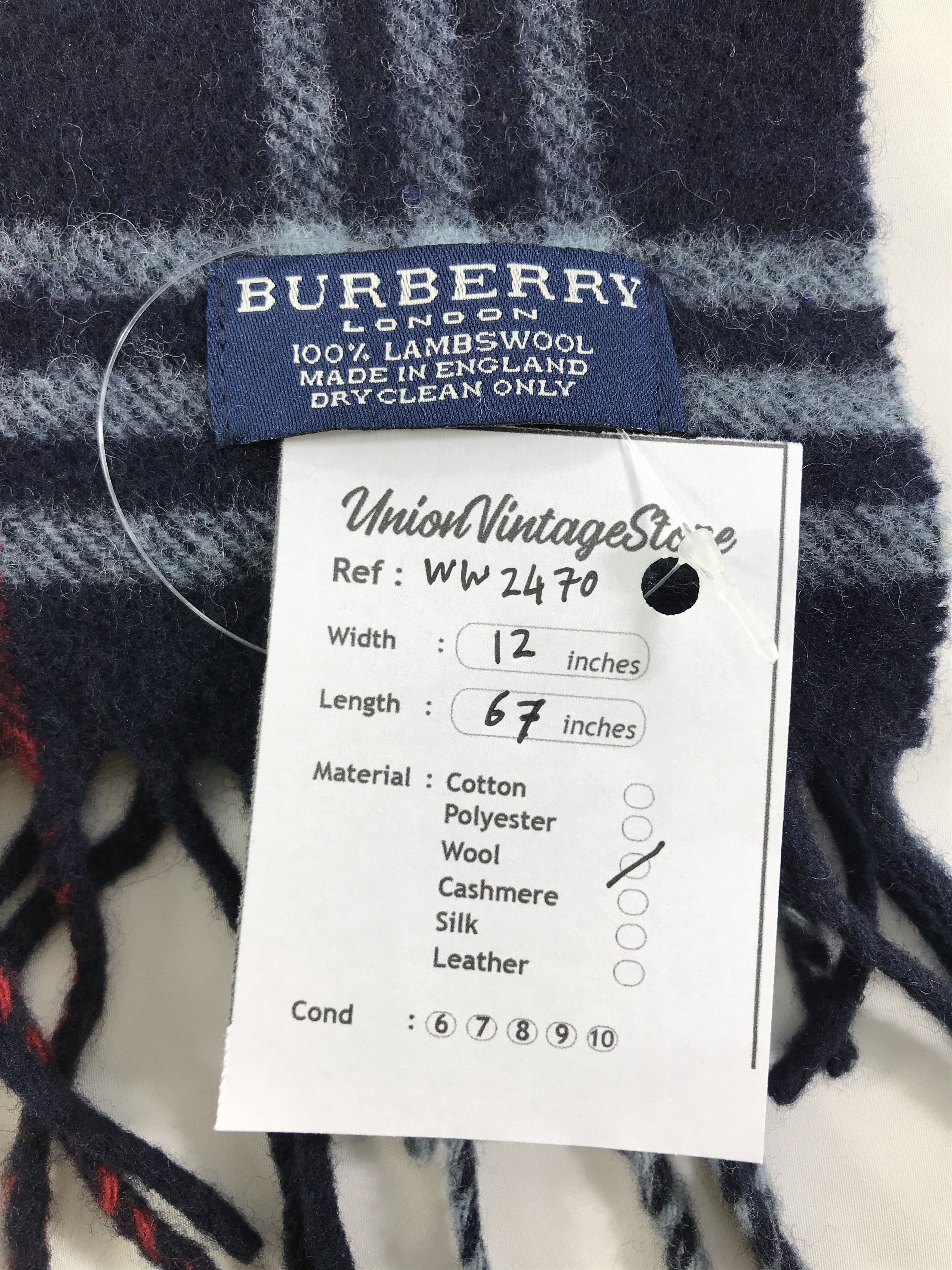 Burberry × Vintage Burberry Scarf / Muffler / Neckwear - WW2470 Size ONE SIZE - 4 Thumbnail