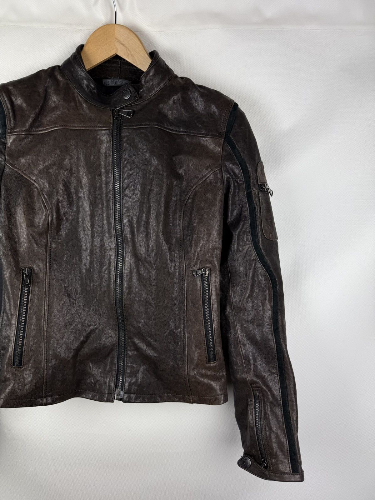 Dainese Dainese Ladies Leather Biker Racing Motorcycle Jacket Size M / US 6-8 / IT 42-44 - 3 Thumbnail