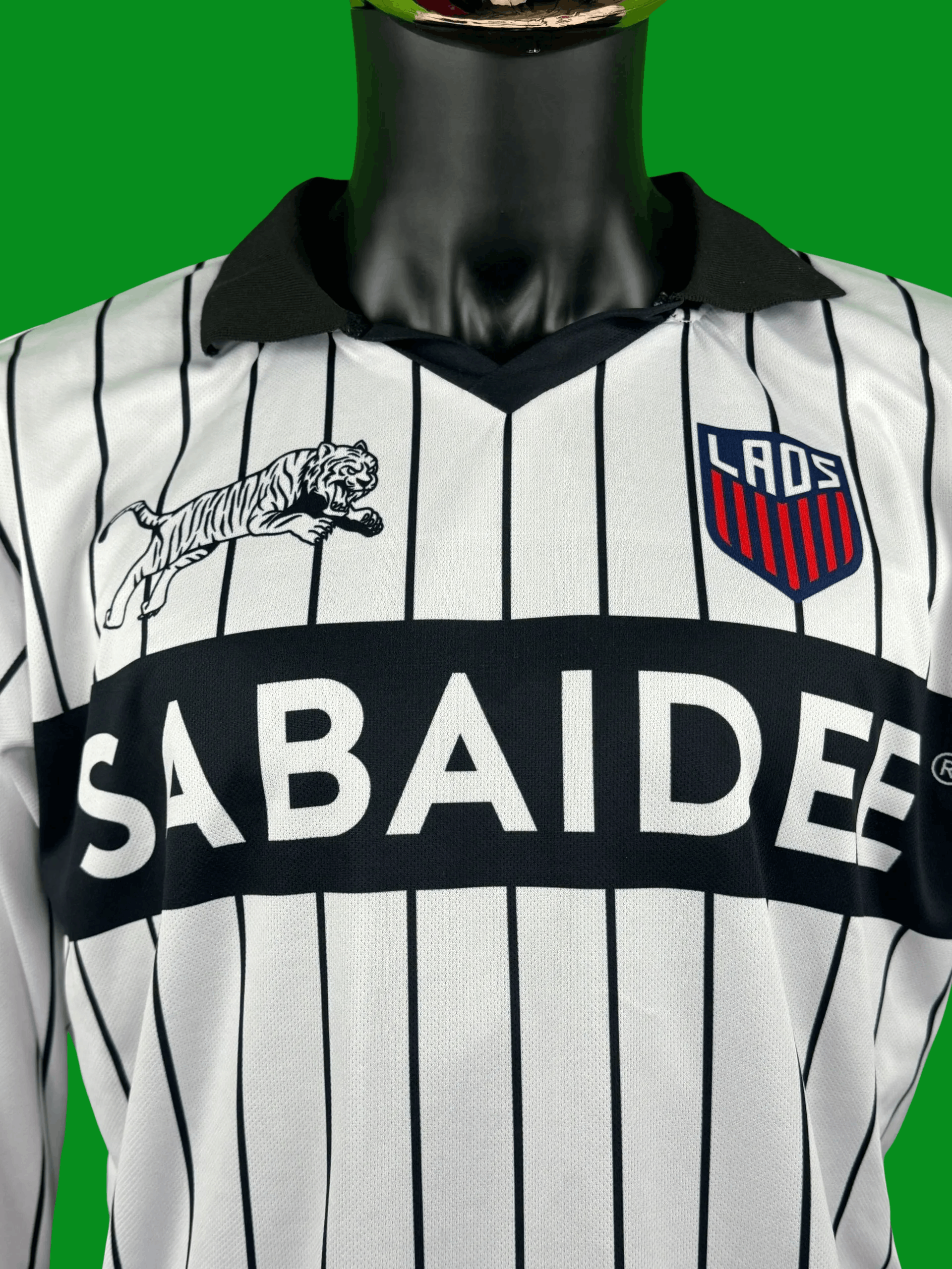 Other VTG Lads “Sabaidee” Striped Long-Sleeve Jersey Shirt #99 Size US L / EU 52-54 / 3 - 4 Thumbnail