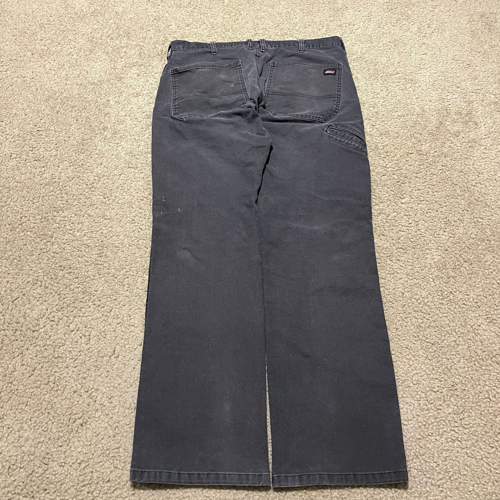 Dickies Dickies Carpenter Cargo Distressed Black Work Pants 34x31.5 Size US 34 / EU 50 - 2 Thumbnail