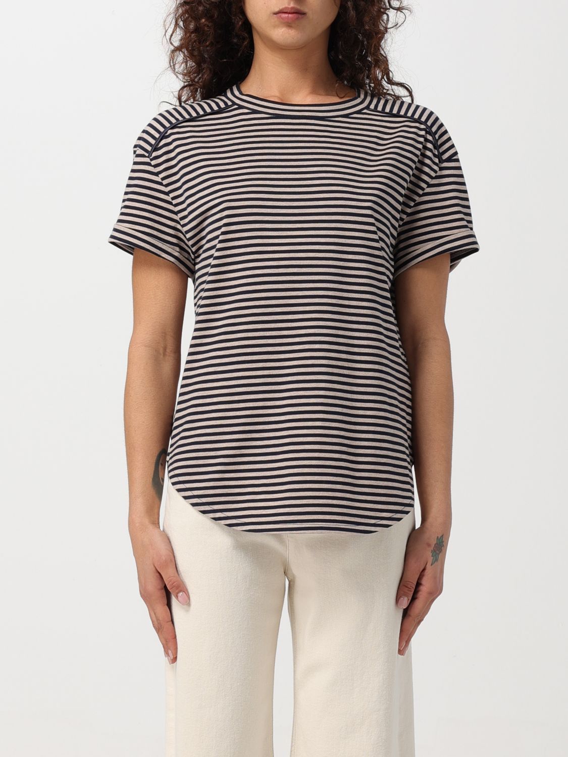 image of Brunello Cucinelli T-Shirt Woman Beige, Women's (Size XL)