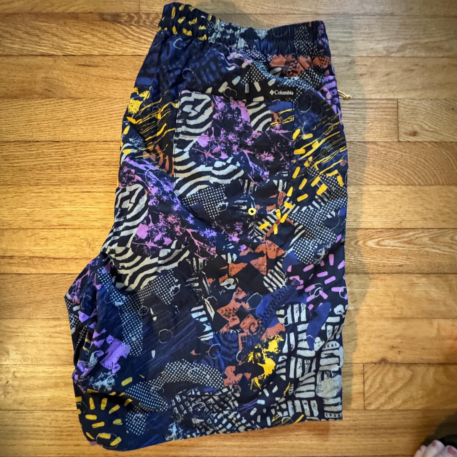 Columbia Columbia Men's Patterned Large Lined Swim Trunks Size US 34 / EU 50 - 2 Thumbnail