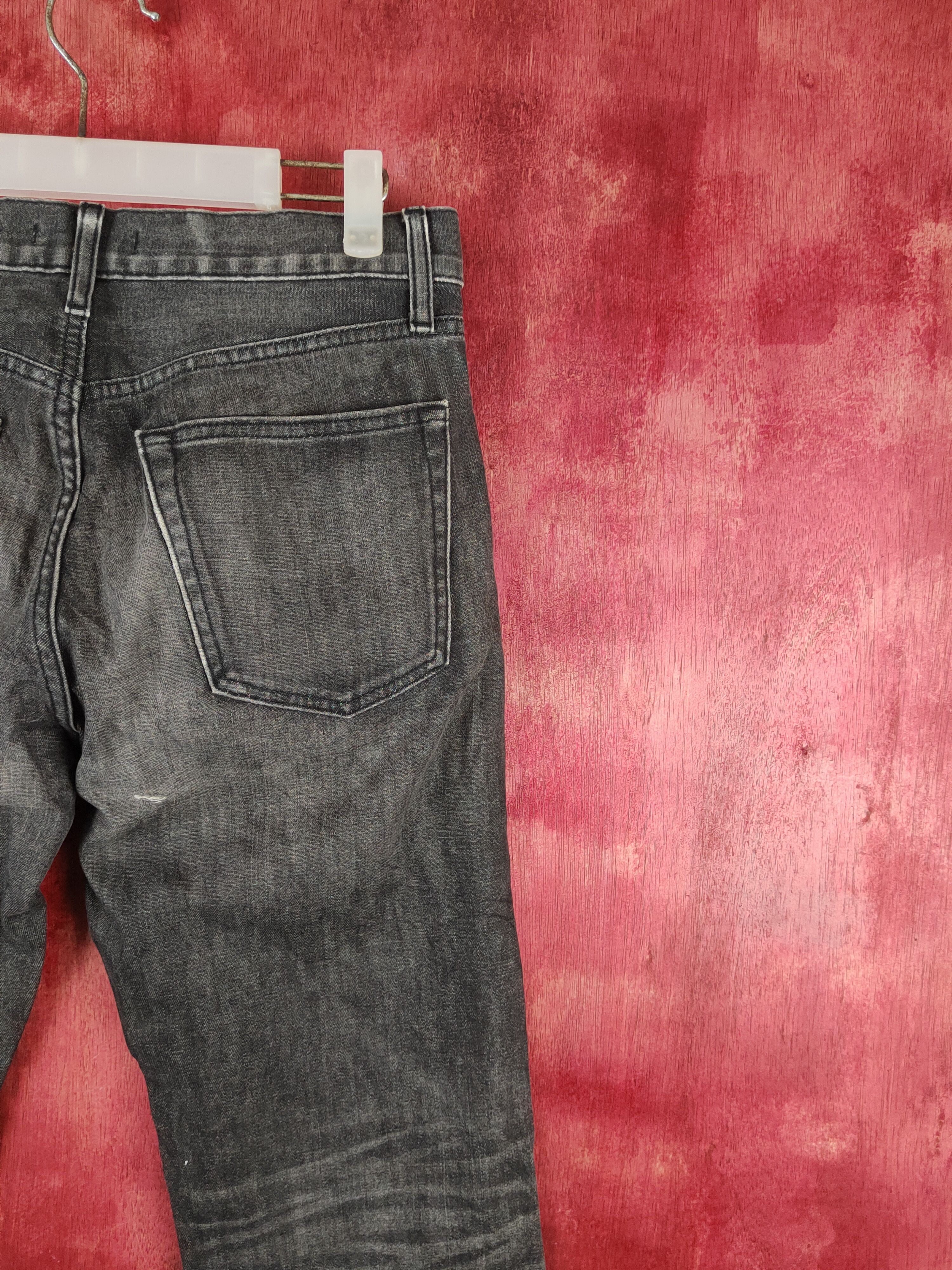 Japanese Brand Uniqlo Black Faded japan vintage Jeans #S1779 Size US 30 / EU 46 - 10 Thumbnail