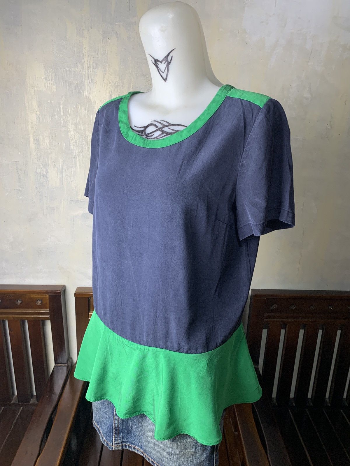 Marc by Marc Jacobs Marc by Marc Jacobs Multicolor Basic Silk Dressy Blouse Size M / US 6-8 / IT 42-44 - 2 Thumbnail
