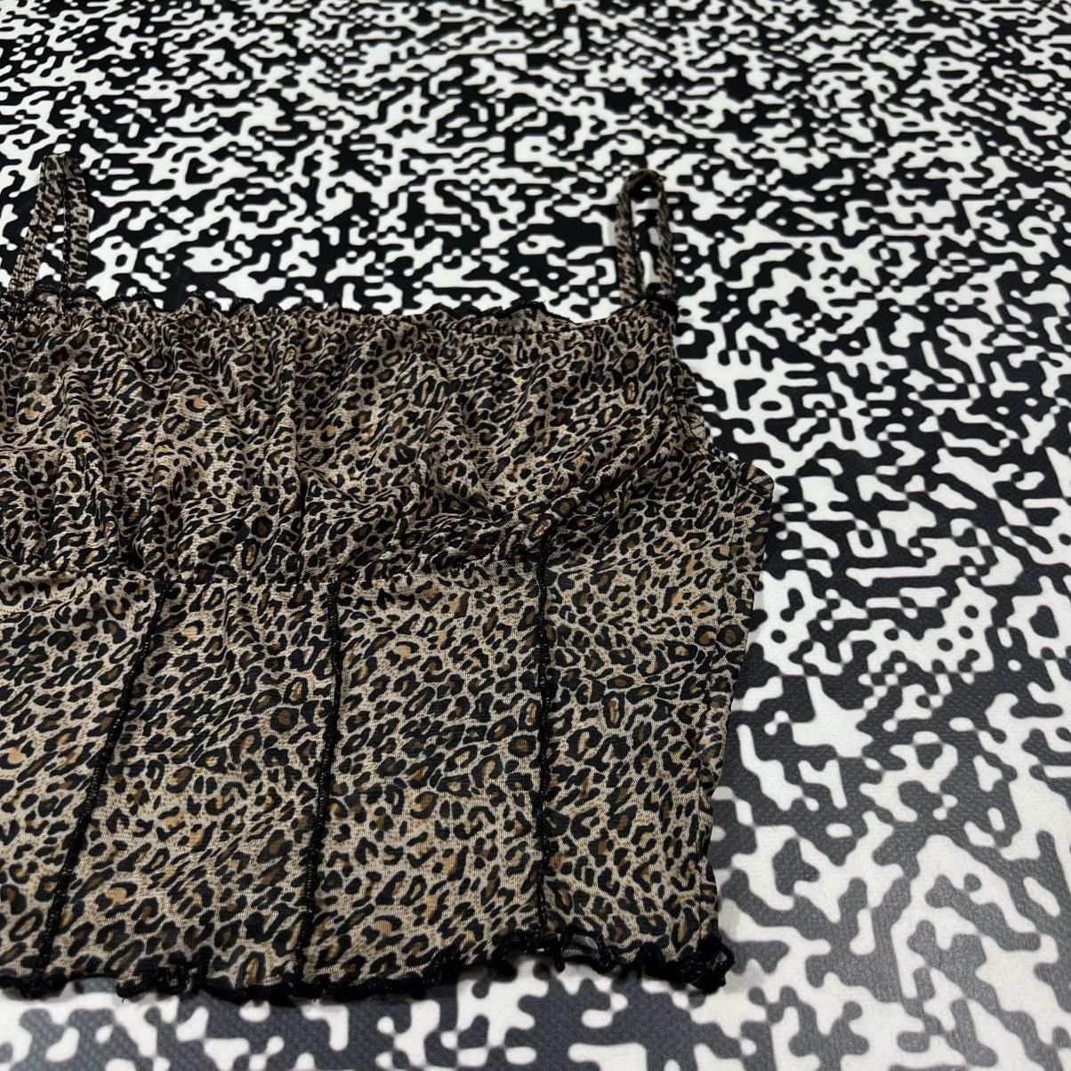 Vintage Vintage Y2K Leopard Sexy Retro Tank Top Sleeveless Size S / US 4 / IT 40 - 9 Thumbnail