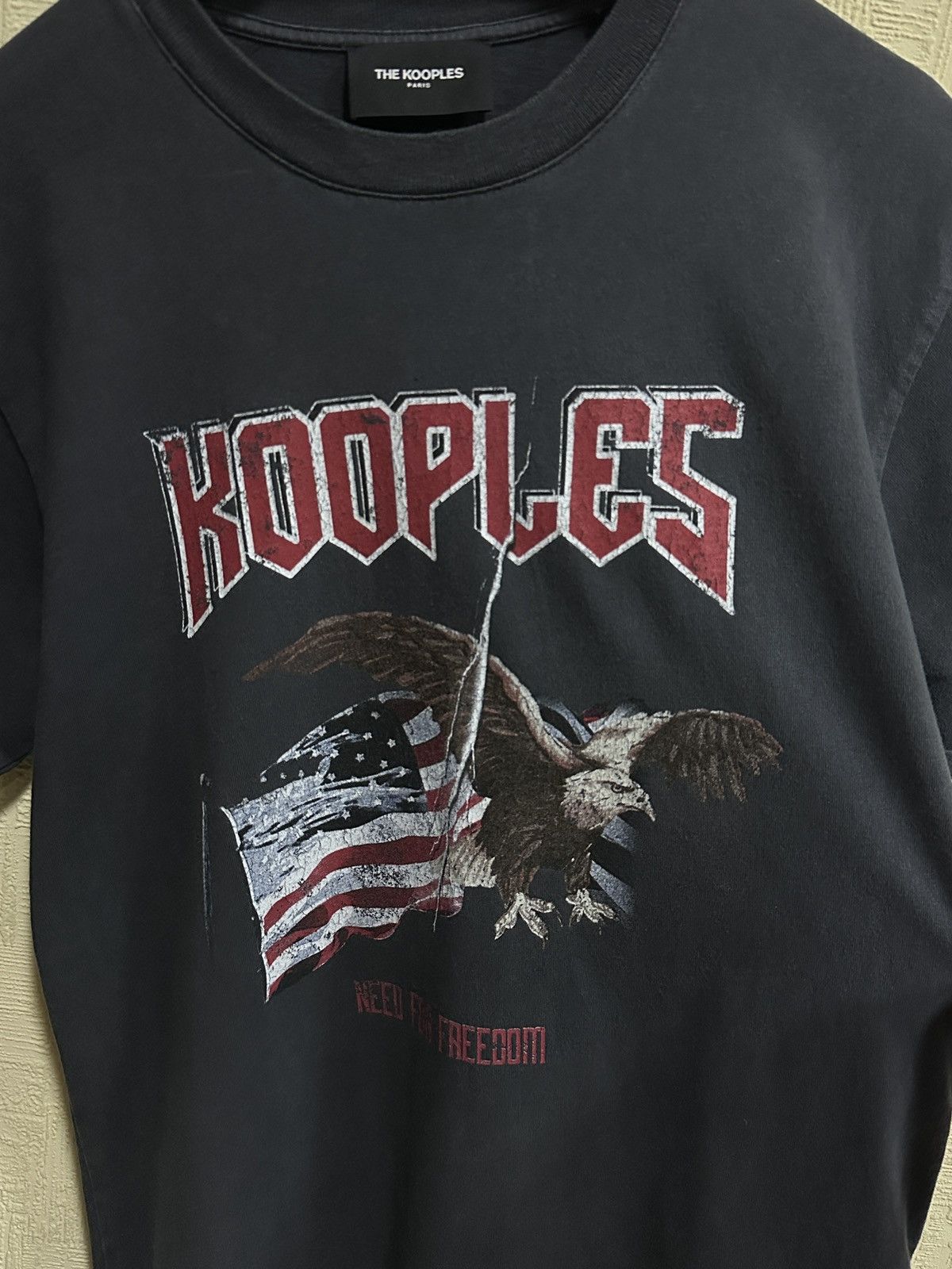The Kooples The Kooples Paris Eagle American Flag Tour Faded Tee Y2k Size US M / EU 48-50 / 2 - 8 Thumbnail