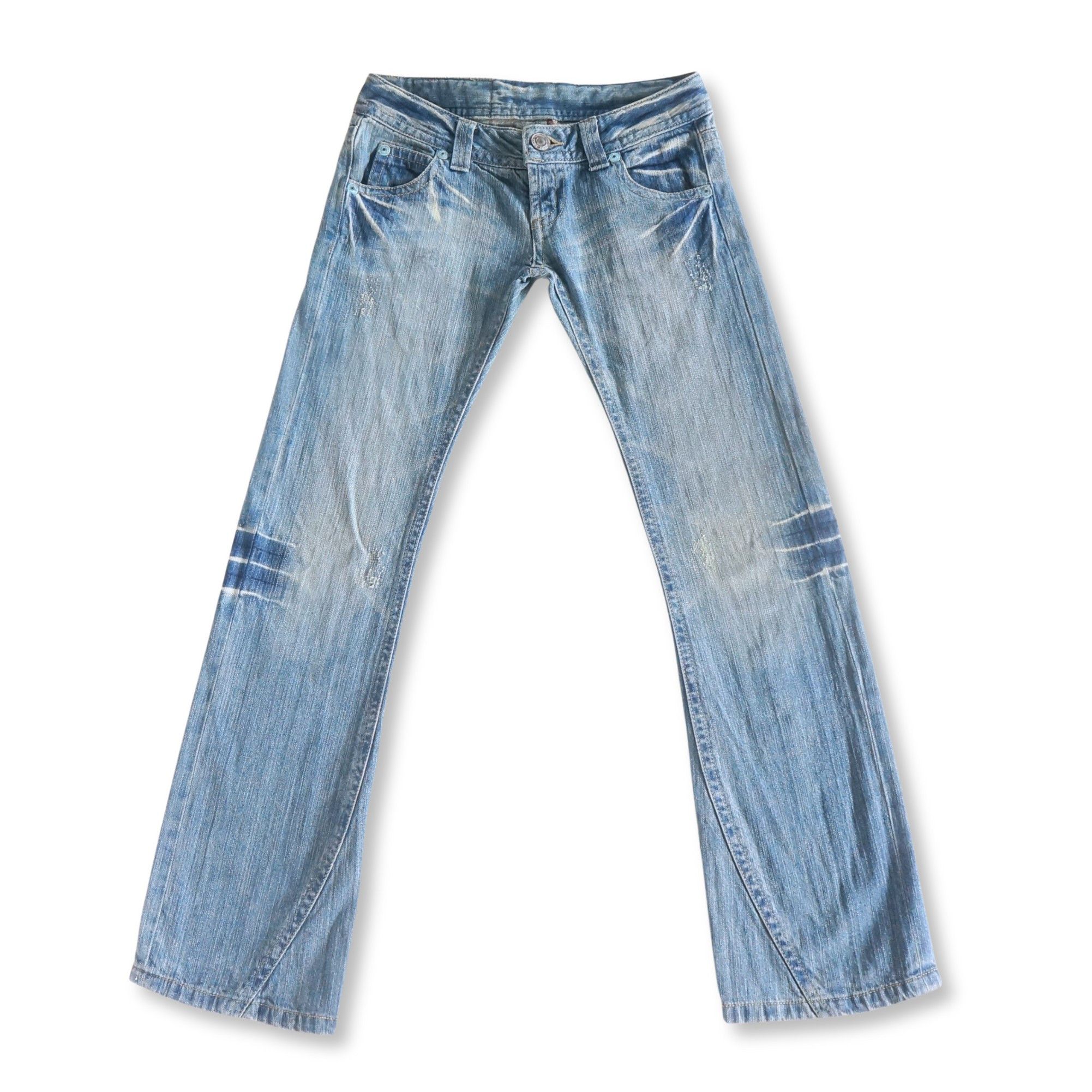Japanese Brand Original Jeans Super low Rise Flare Jeans Size 29" - 1 Thumbnail