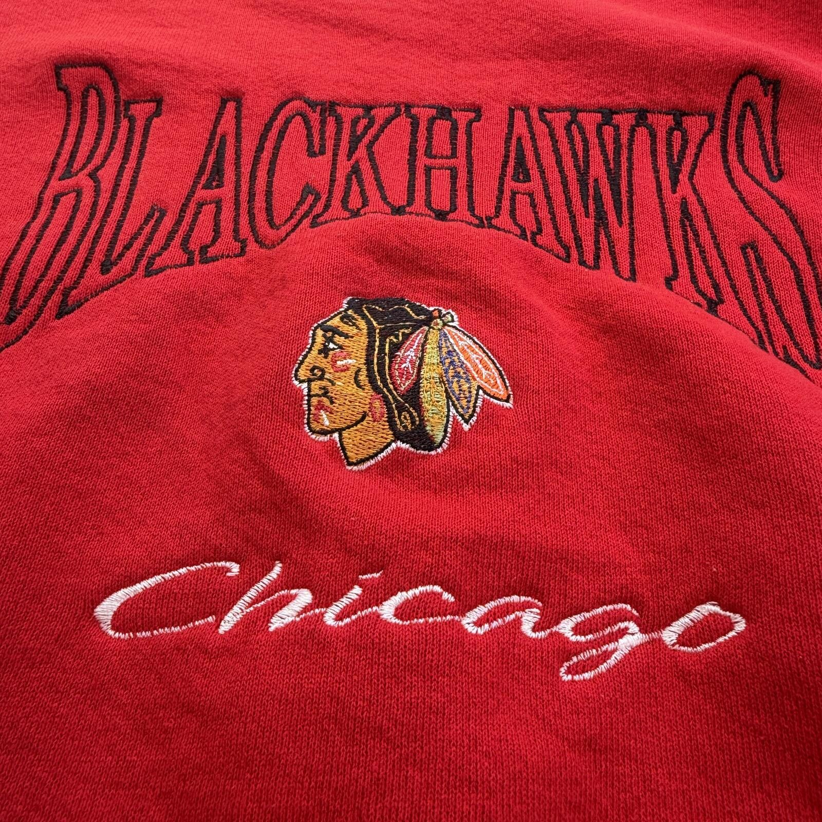 Lee Vintage 90s Chicago Blackhawks Crewneck Sweatshirt Lee Sport Size US L / EU 52-54 / 3 - 6 Thumbnail