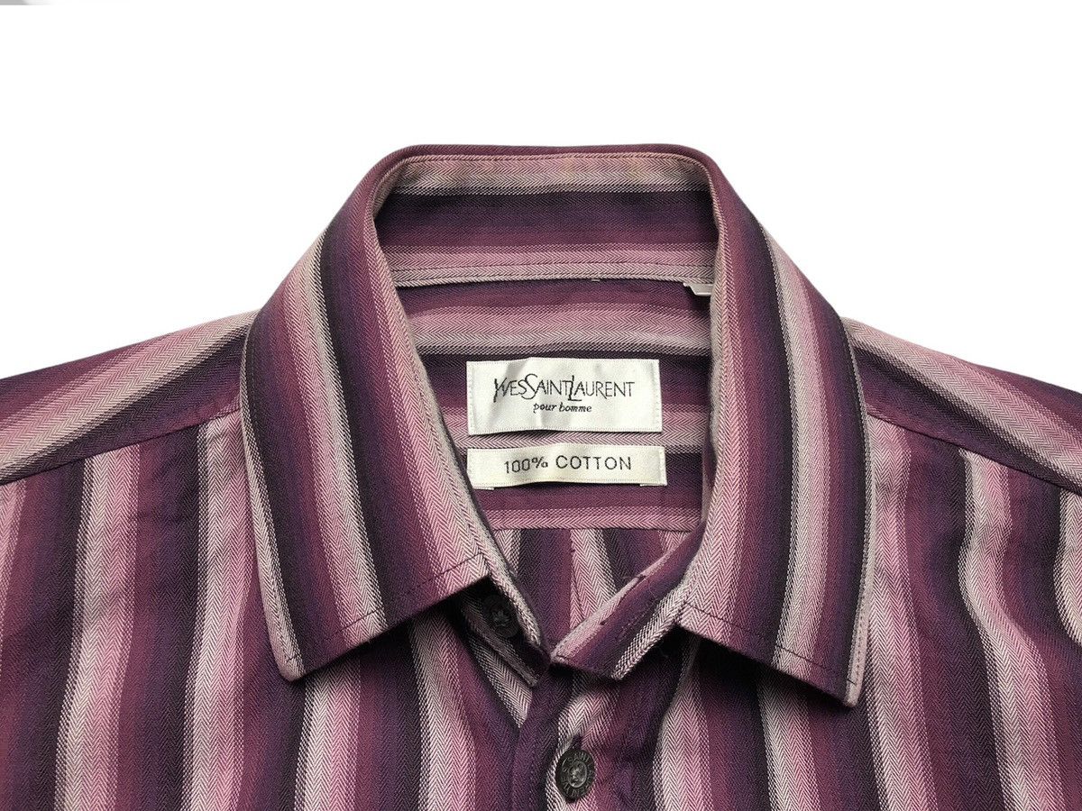 Yves Saint Laurent Yves Saint Laurent cotton striped shirt Size US M / EU 48-50 / 2 - 3 Thumbnail