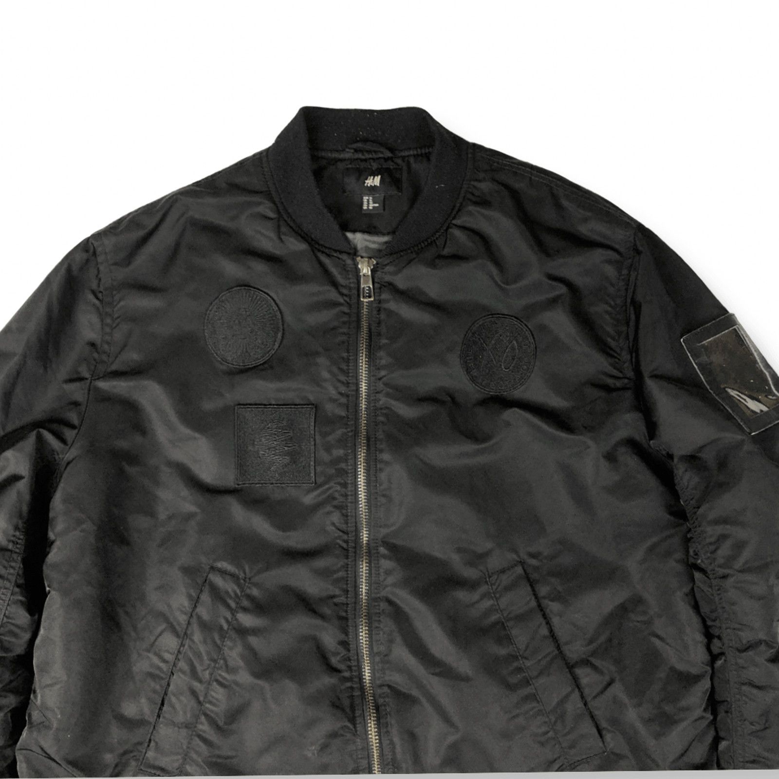 H&M × The Weeknd The Weeknd H&M Bomber Black Jacket Logo Size US XL / EU 56 / 4 - 4 Thumbnail